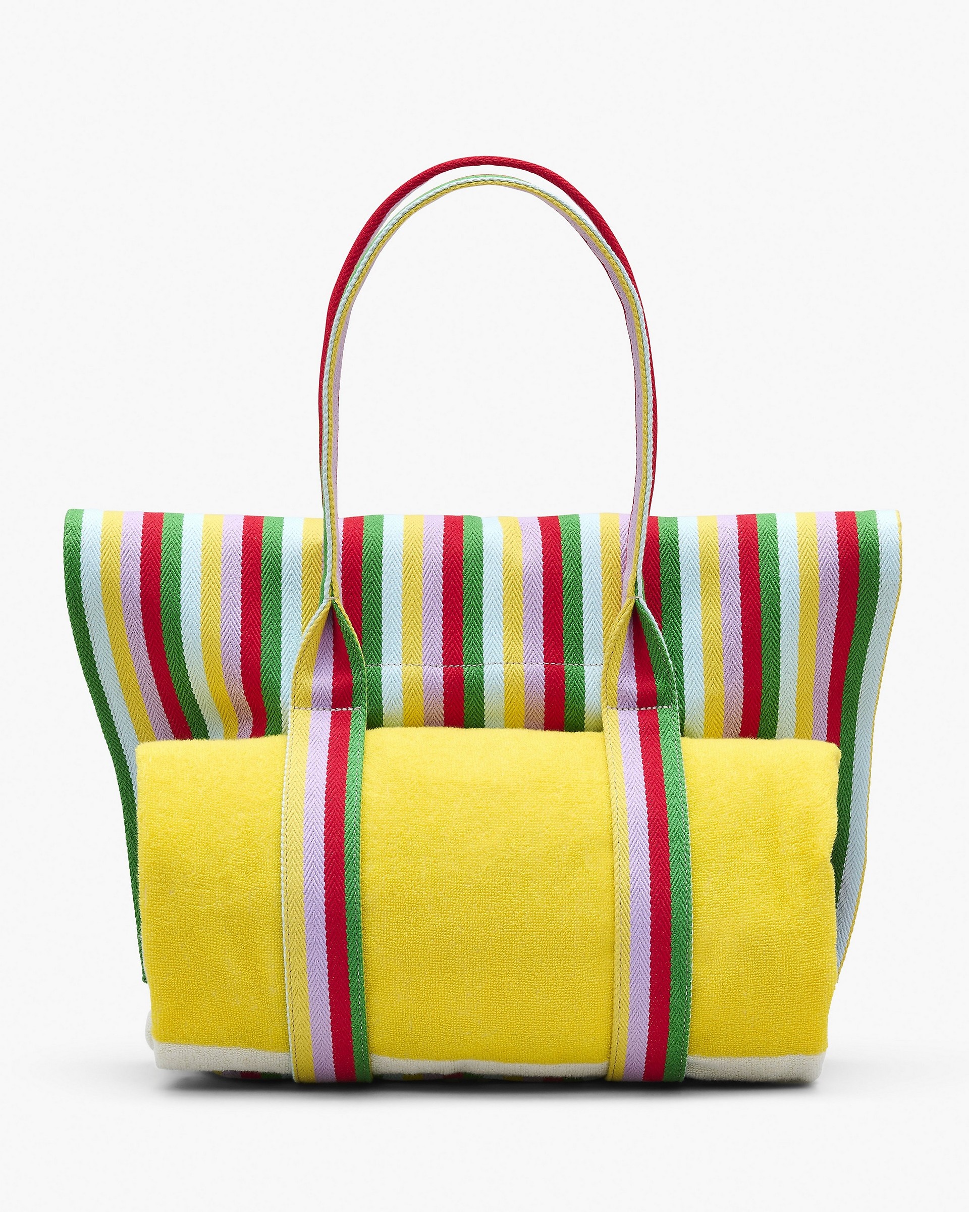 THE STRIPED JACQUARD BEACH TOTE BAG - 8