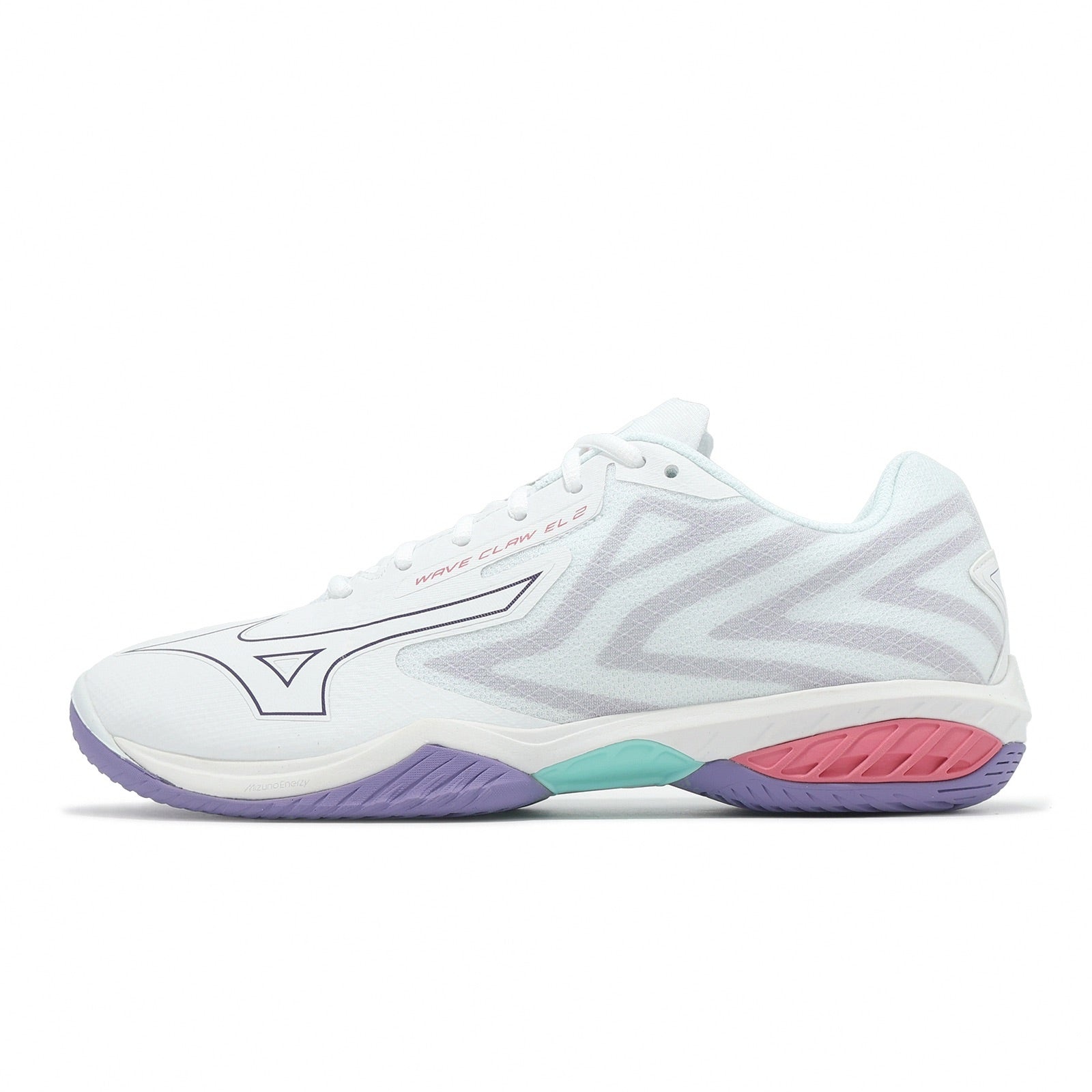(WMNS) Mizuno Wave Claw EL 2 'White Purple' 71GA258368 - 3