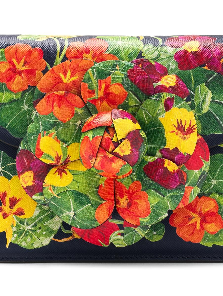 NASTURTIUM PRINTED MINI TRO BAG - 4