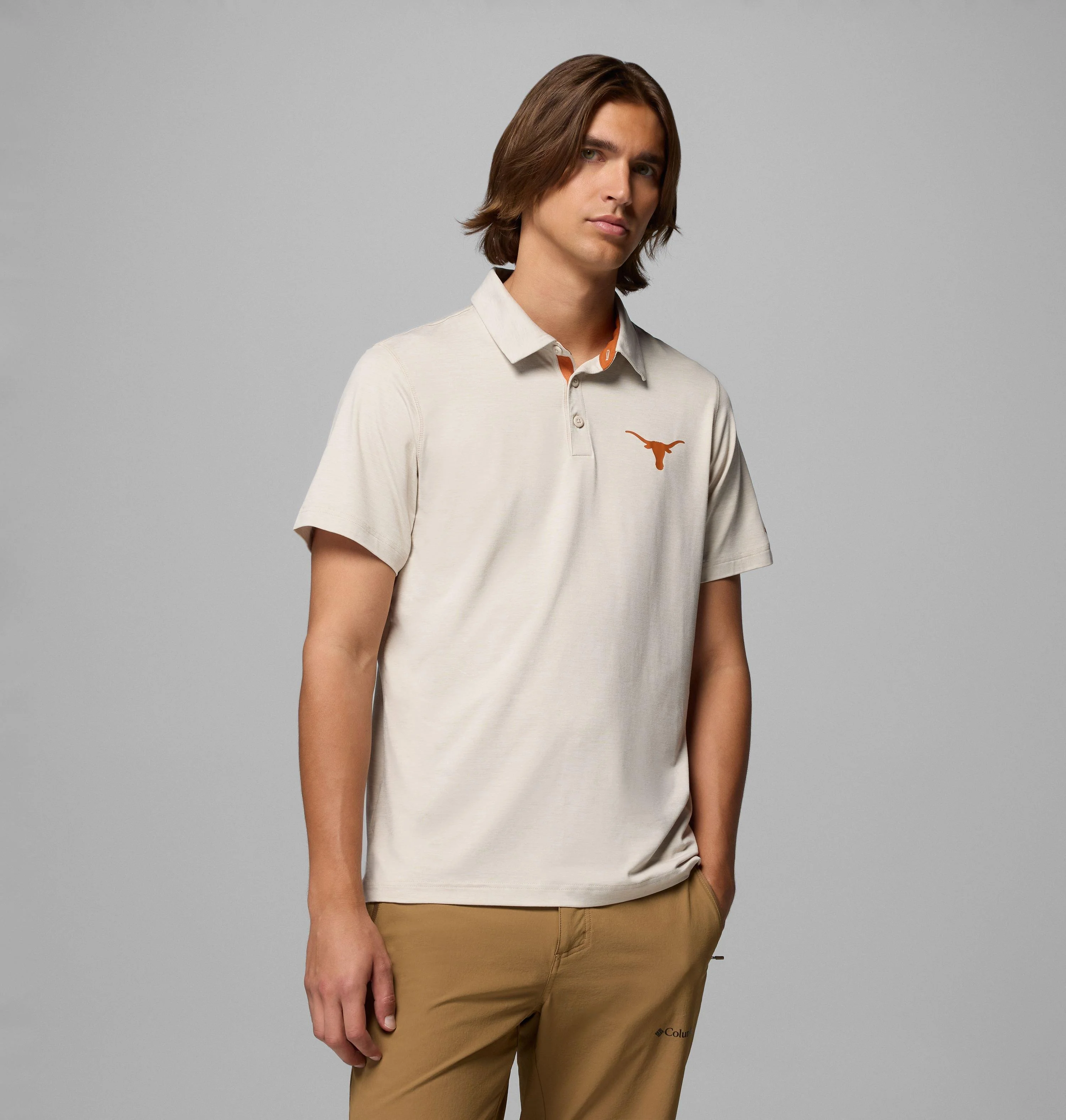 Men's Collegiate Tech Trail Polo - Texas - 1