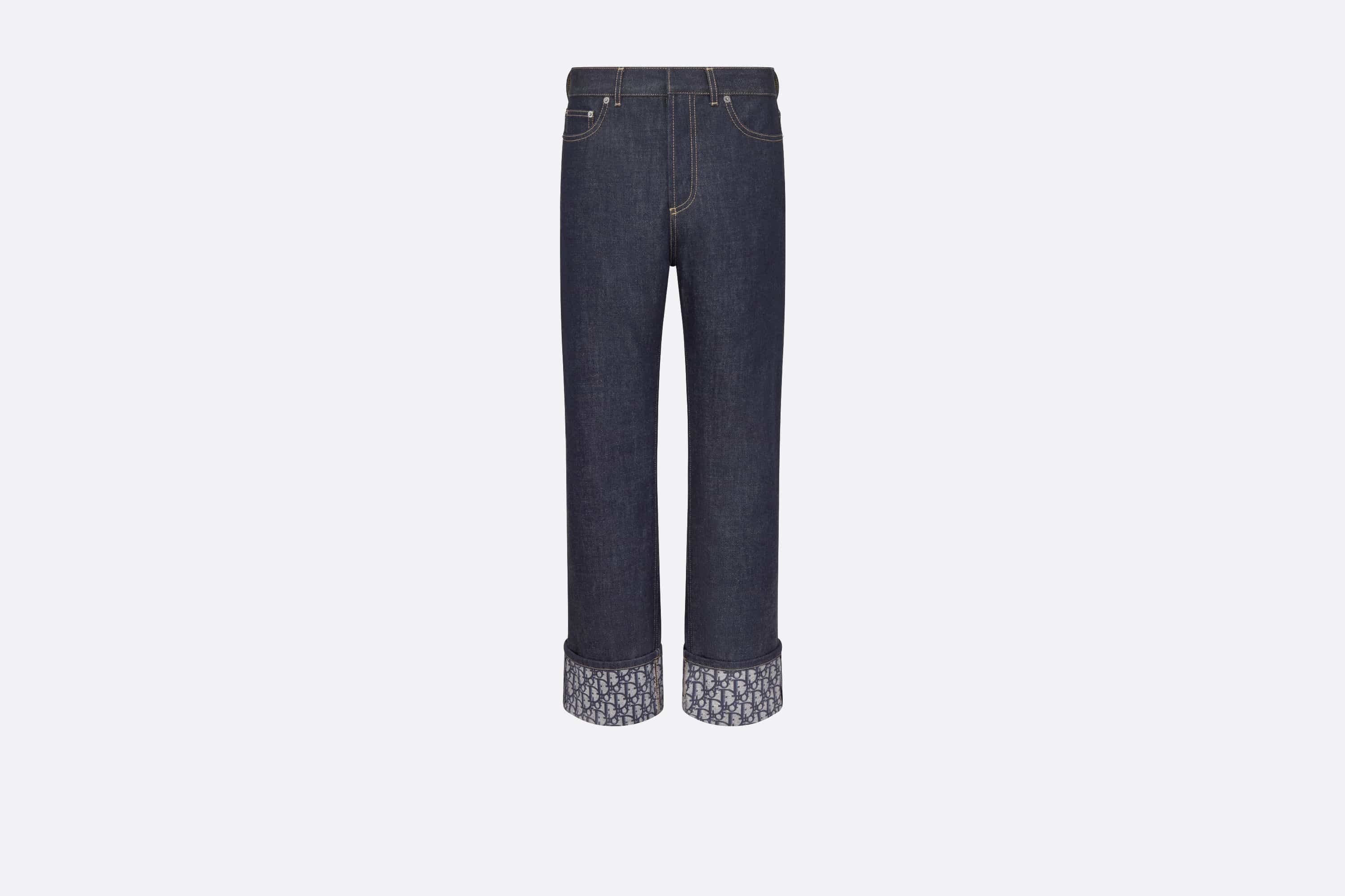 【関税込み】Cotton Denim & Dior Oblique Boyfriend Jeans Dior Boyfriend Jeans | REVERSIBLE