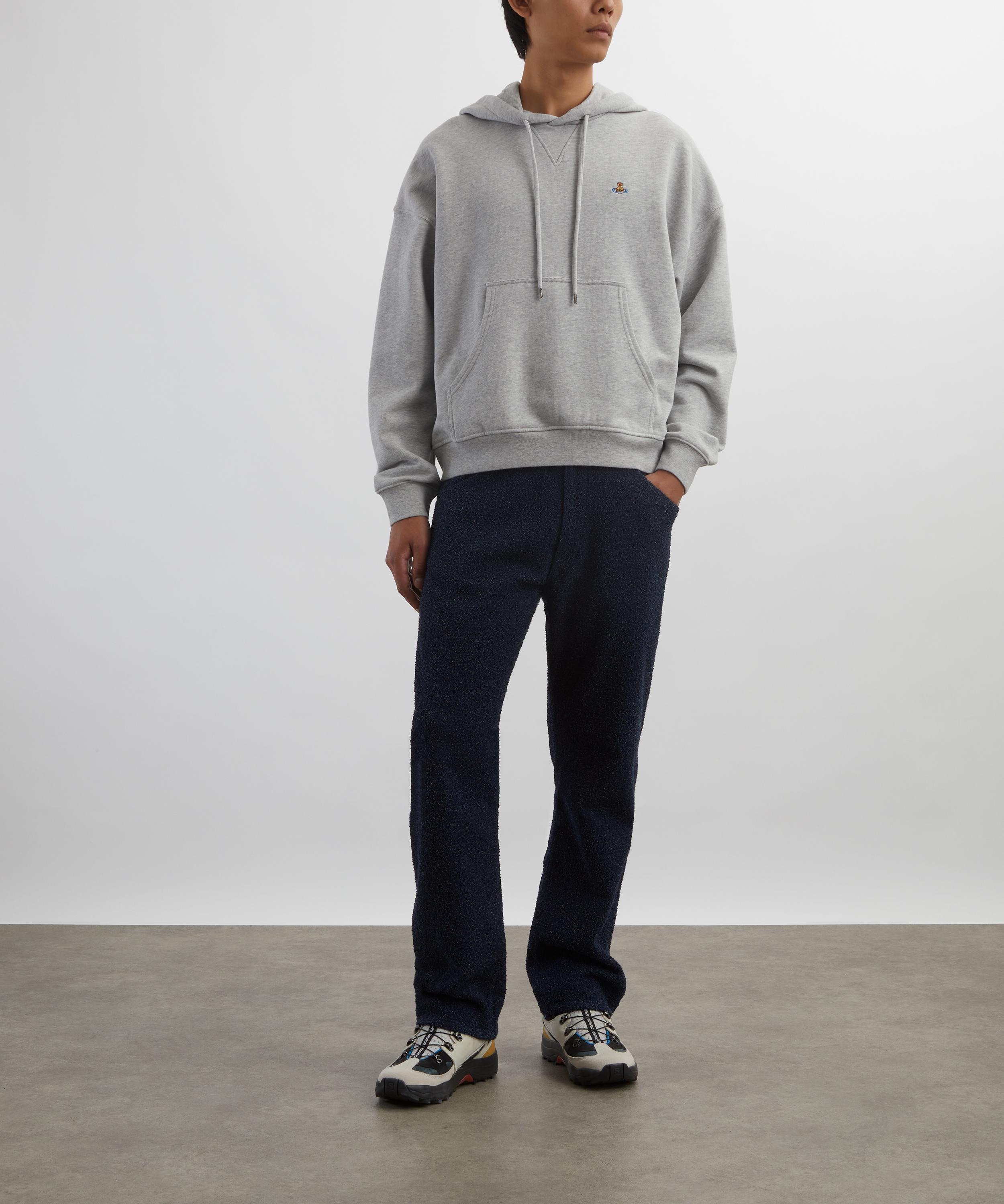 Ashton Grey Melange Hoodie - 2