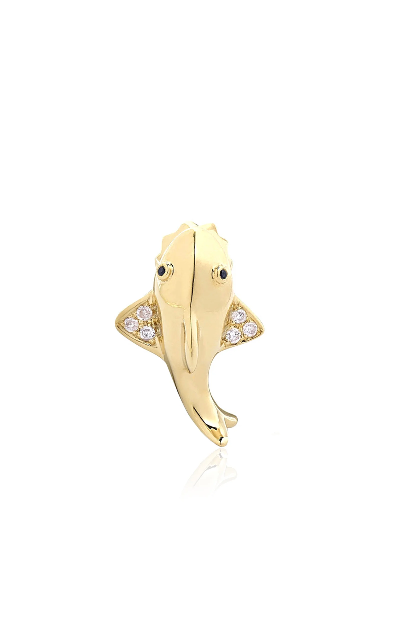 9K Gold Diamond Single Earring gold - 1