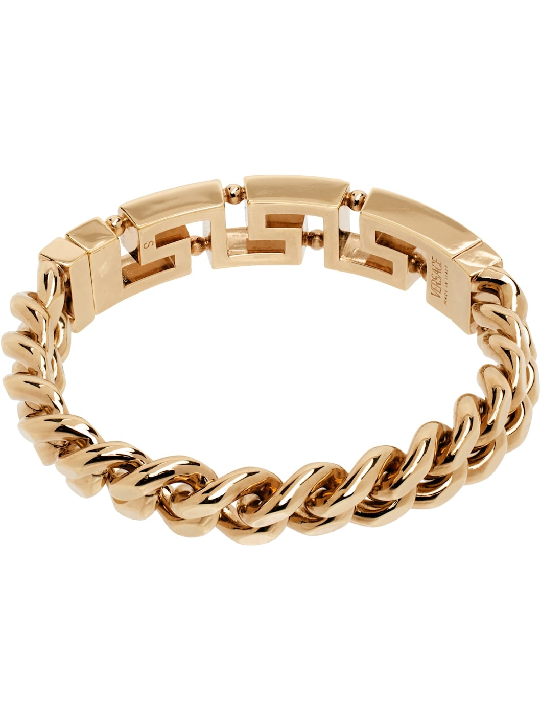 Gold Greca Chain Bracelet - 2