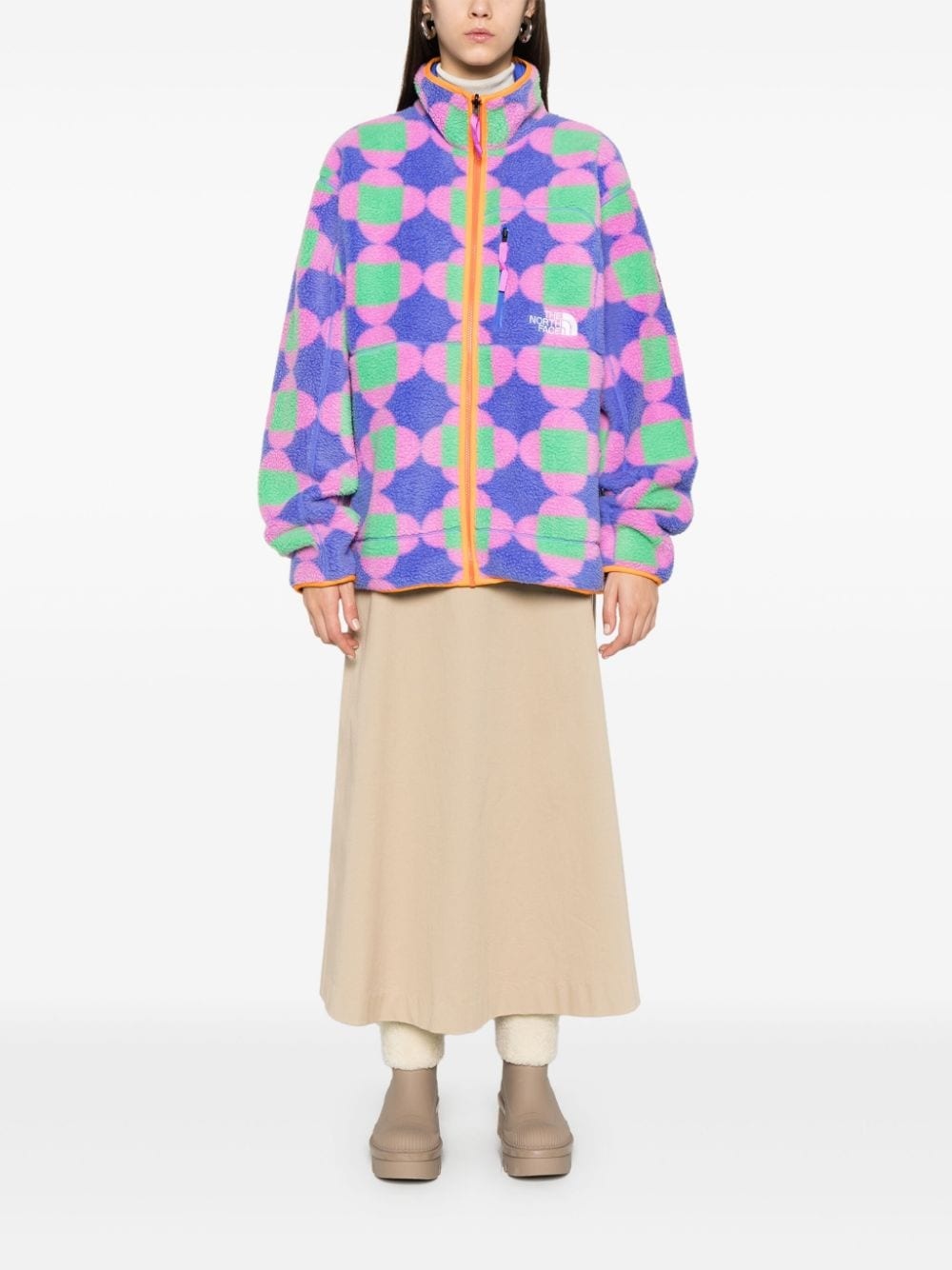 x Yinka Ilori reversible fleece jacket - 2