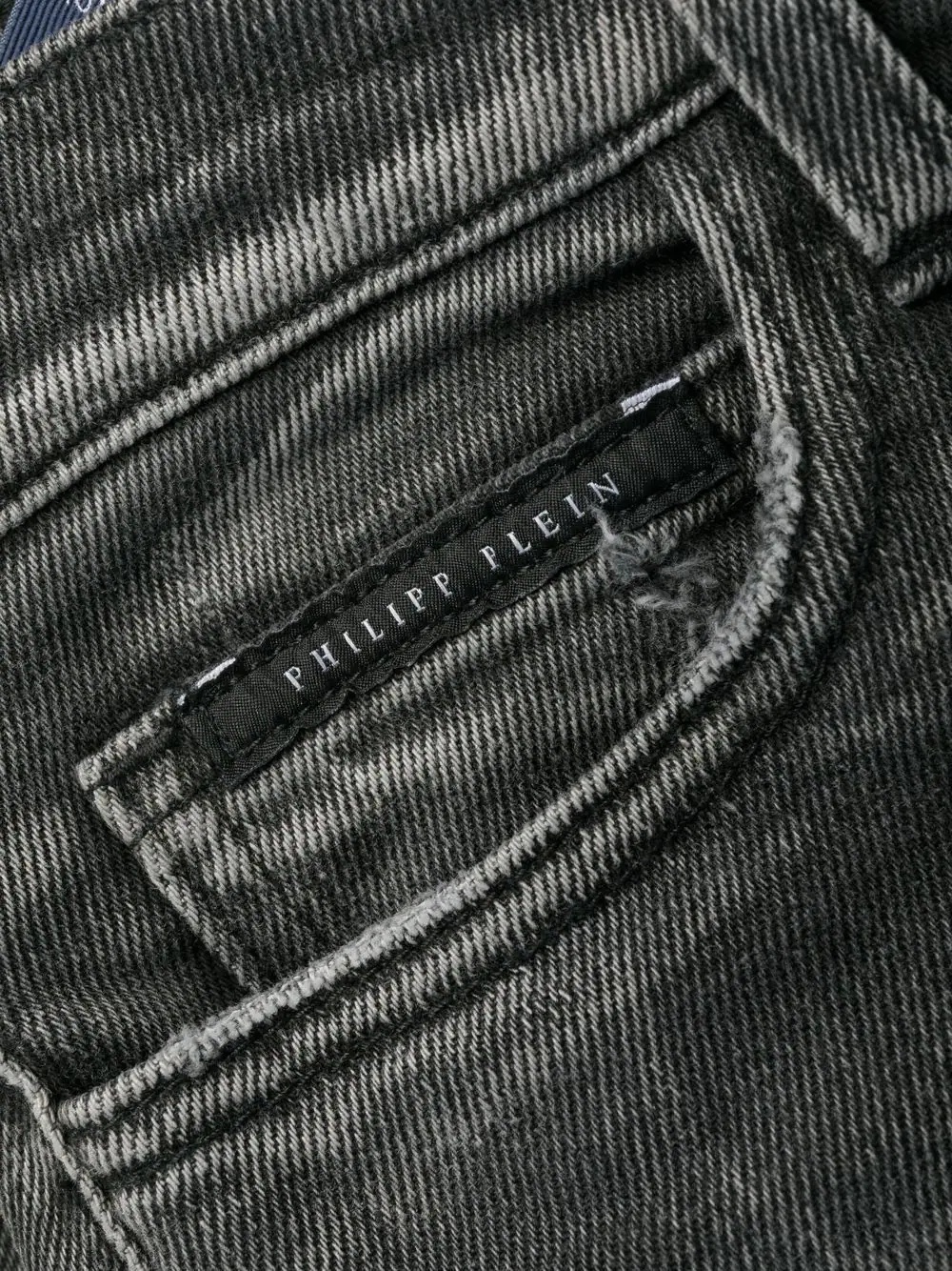 logo-plaque denim jeans - 5