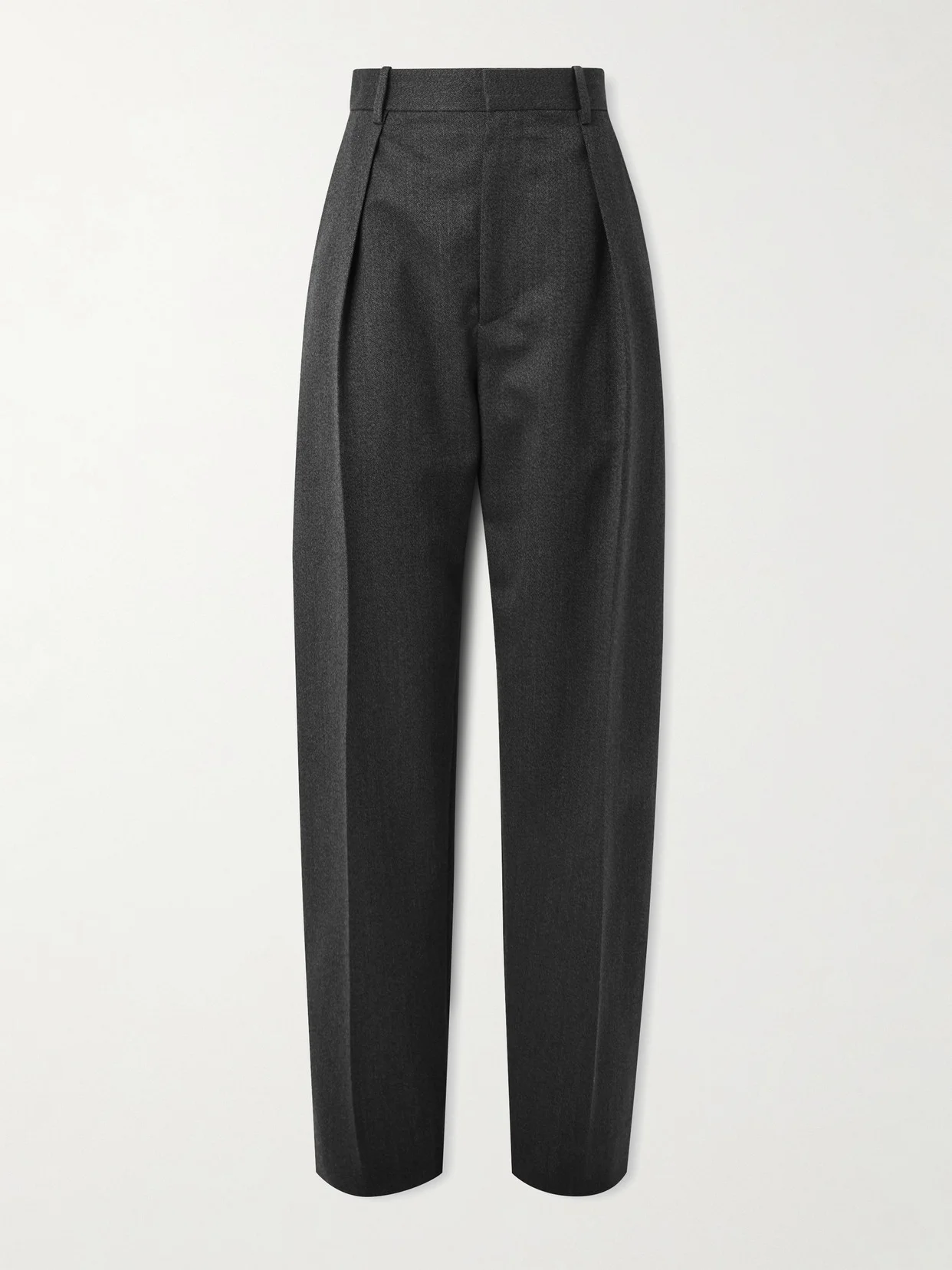 Pleated Wool-twill Tapered Pants - 1