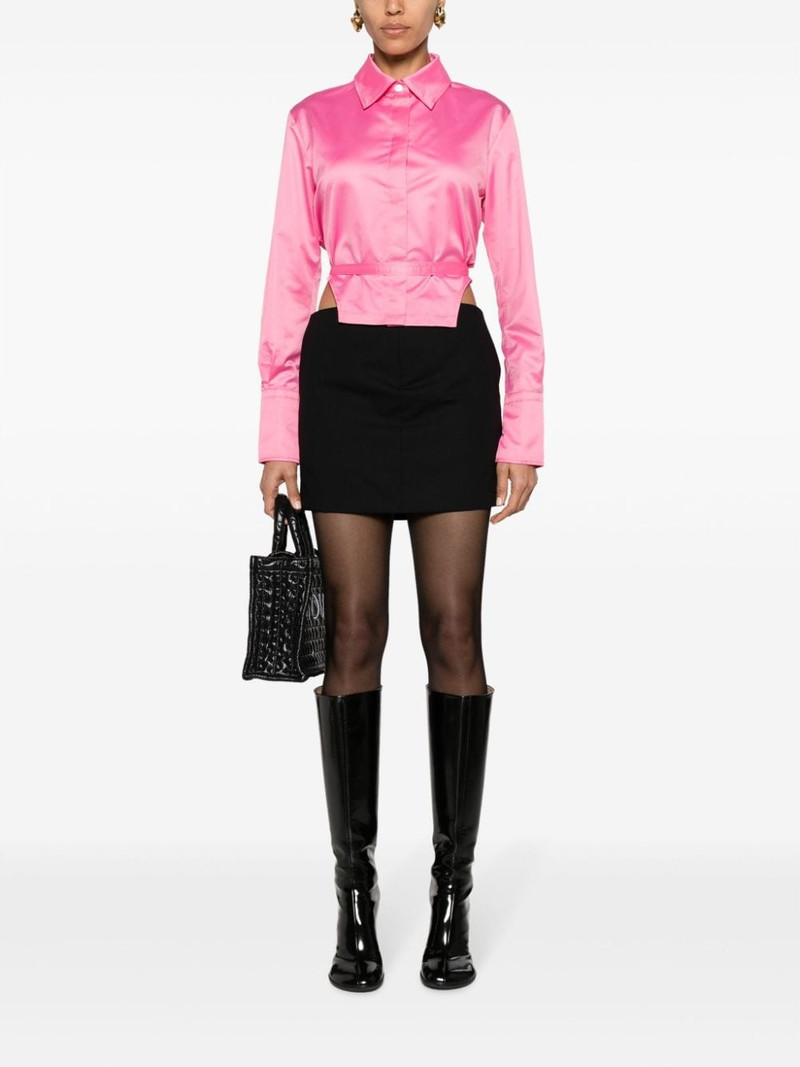 PATOU cut-out cropped shirt outlook