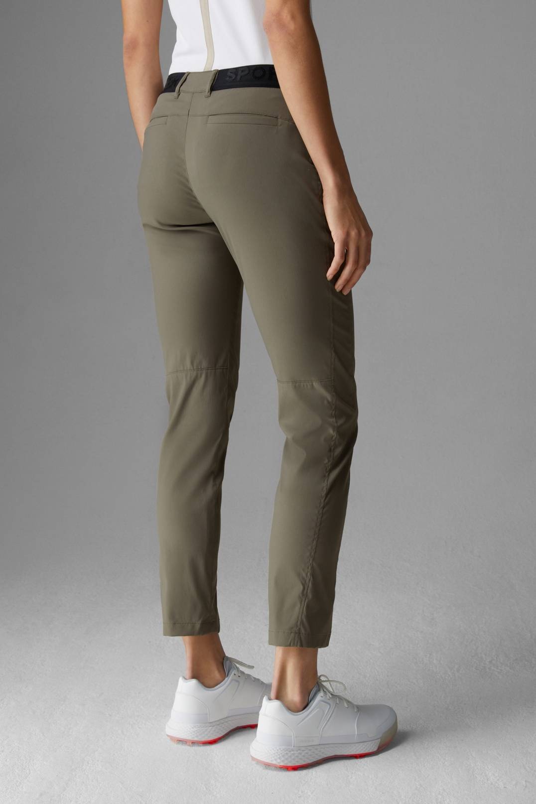 TESJA FUNCTIONAL CHINOS IN OLIVE GREEN - 3