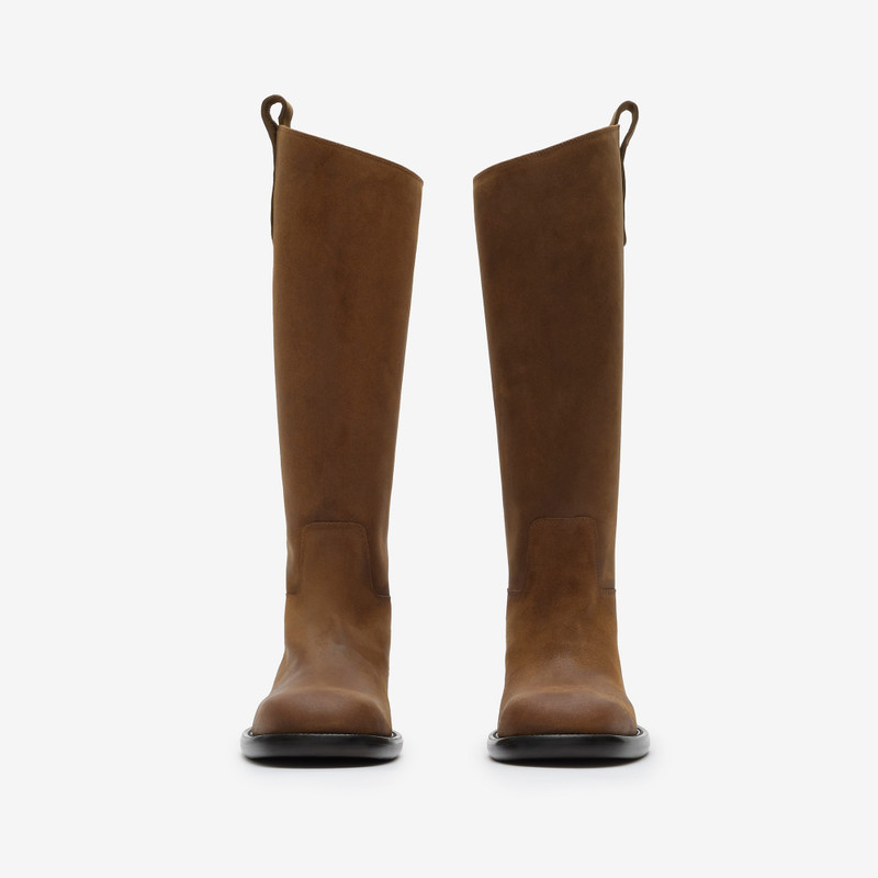 Burberry Suede Cavalier Boots outlook