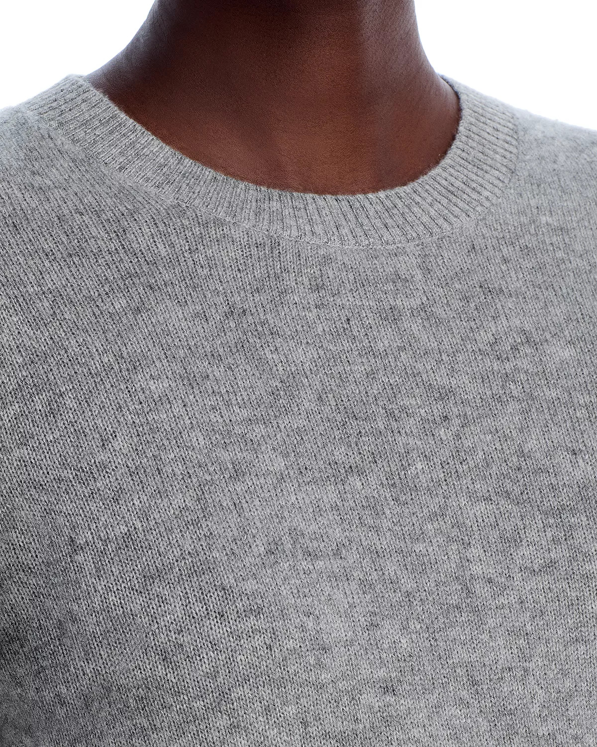 Cashmere Shrunken Crewneck Sweater - 4