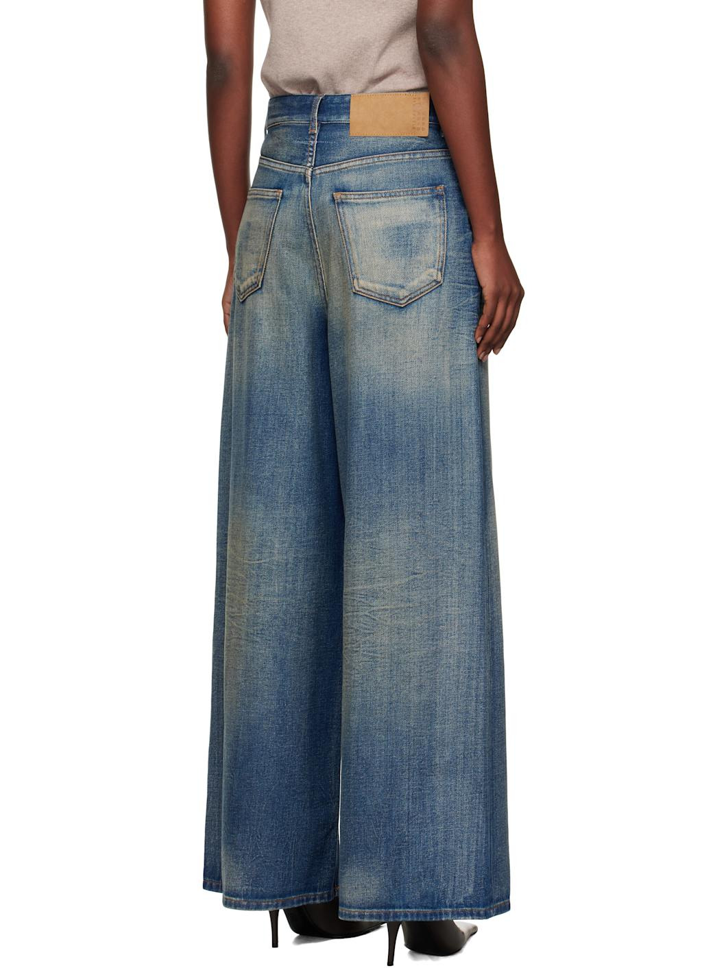 Blue Wide-Leg Jeans - 3