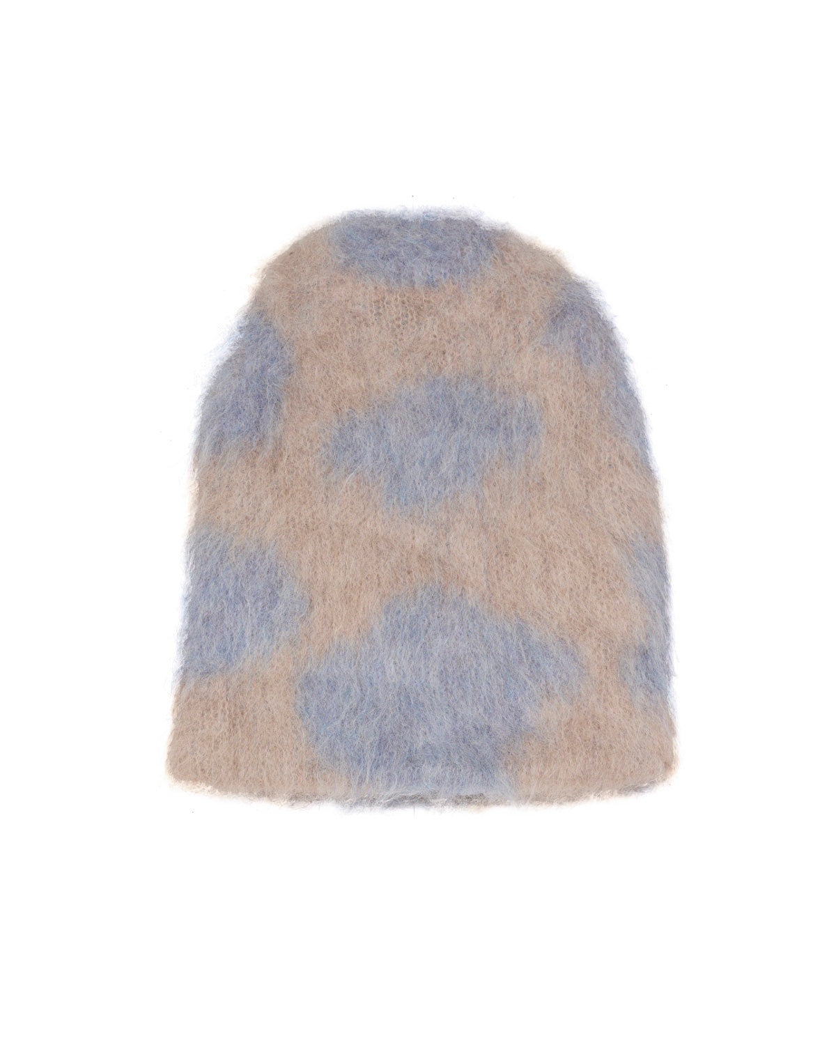 Cow Print Beanie - Sky Blue - 2