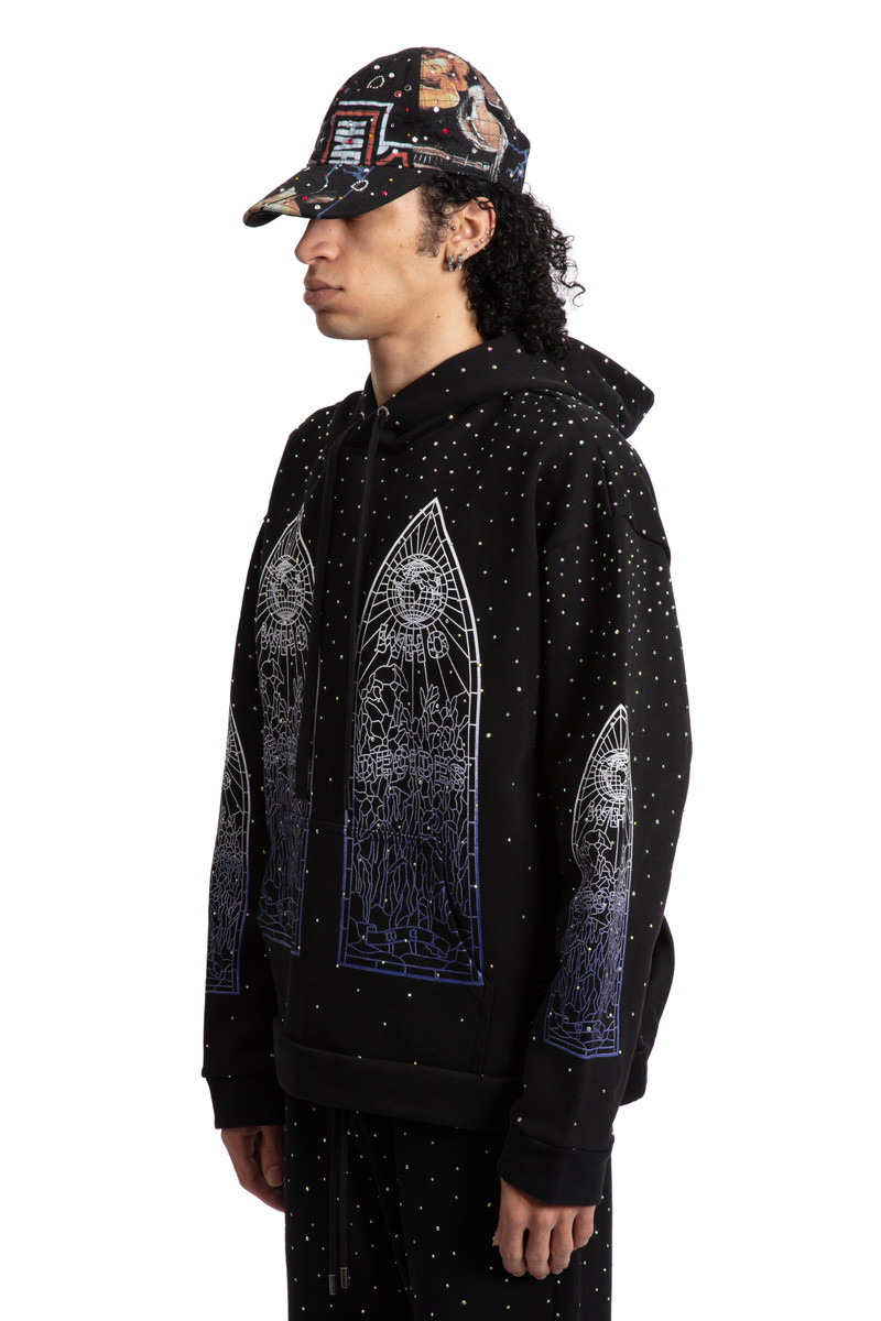 RHINESTONE HOODED PULLOVER 4