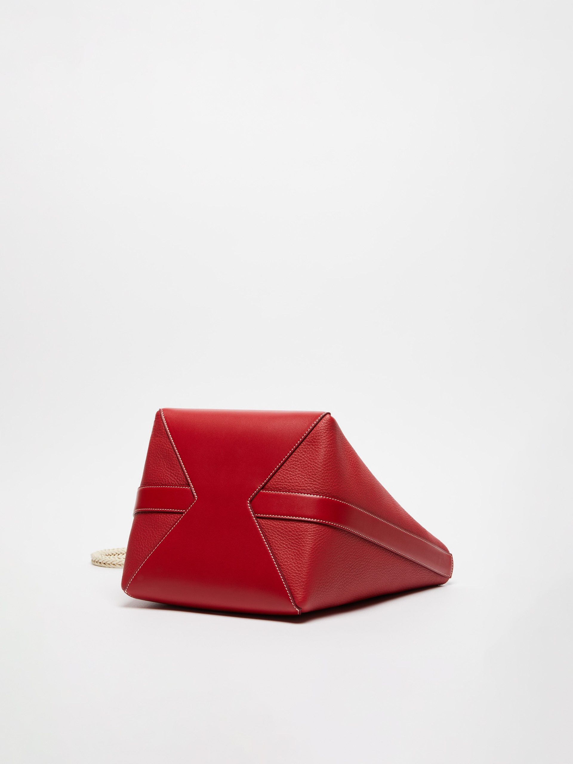MMBUCKETMROPE Leather bucket bag with rope handle detail - 6