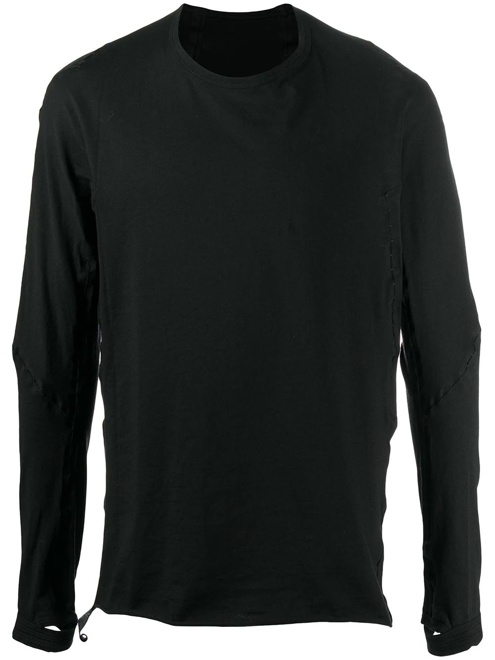 long-sleeved cotton T-shirt - 1