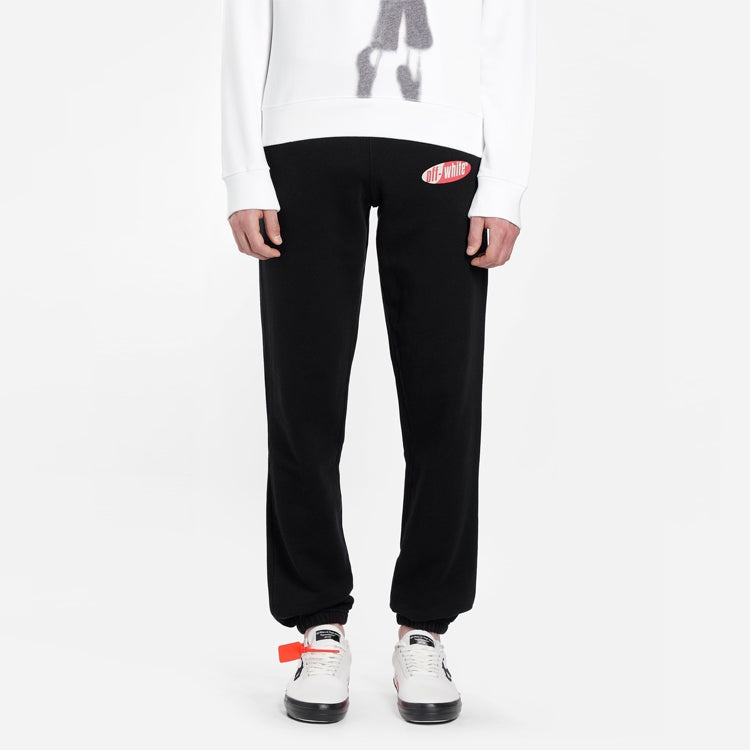 Off-White SS19 Stripe Logo Print Trousers OMCH014S190030061020 - 6
