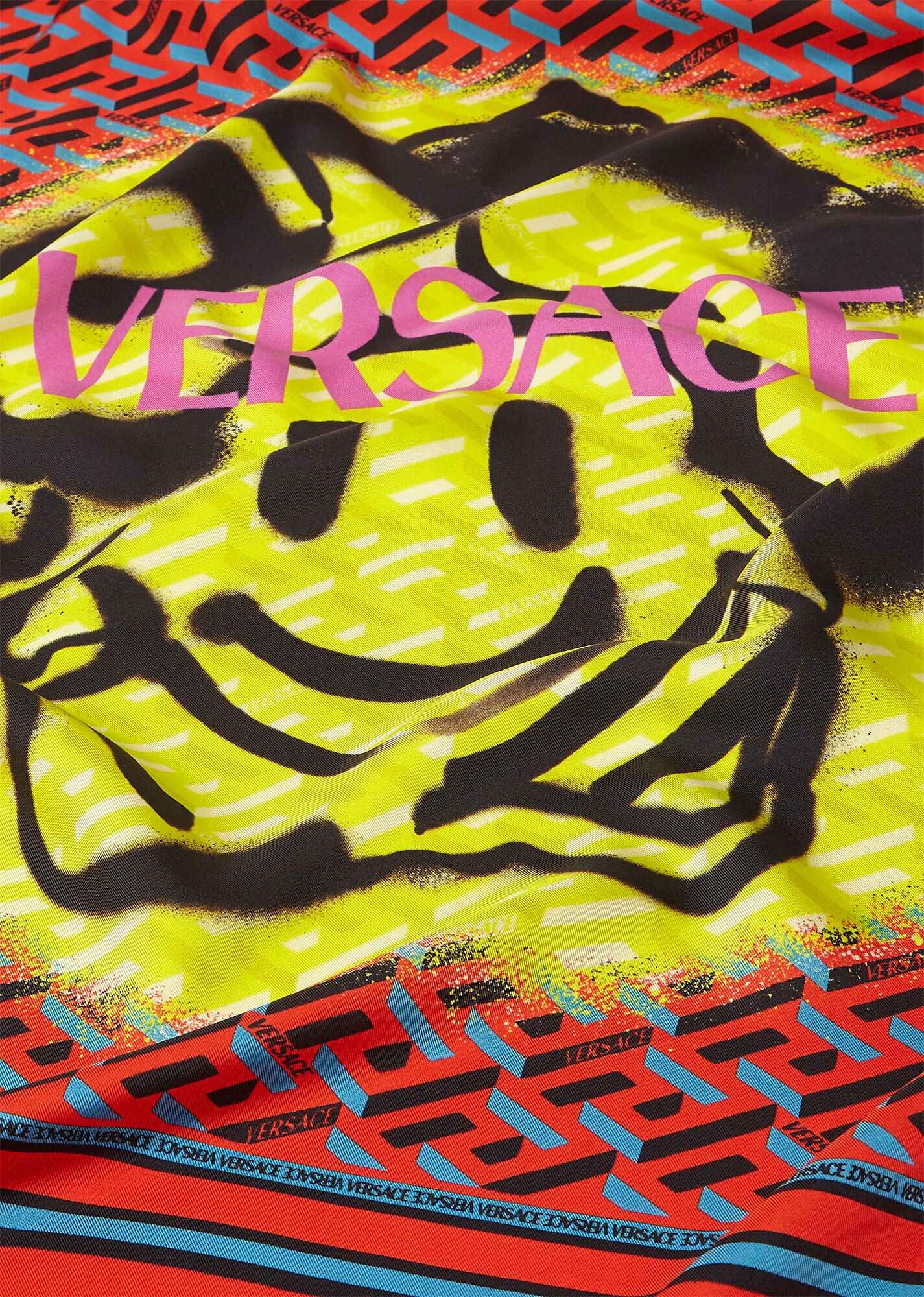 Medusa Tag Silk Foulard - 3