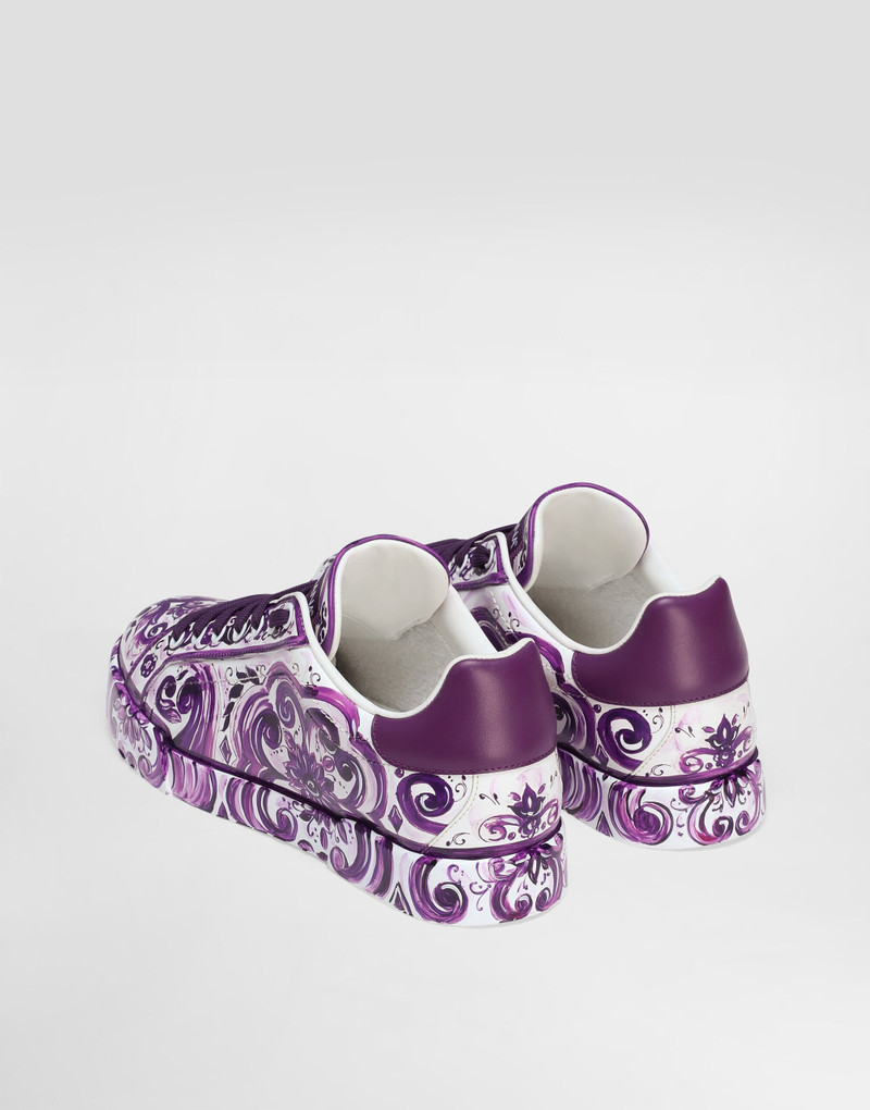 Dolce & Gabbana Majolica-print Portofino light strobel sneaker outlook