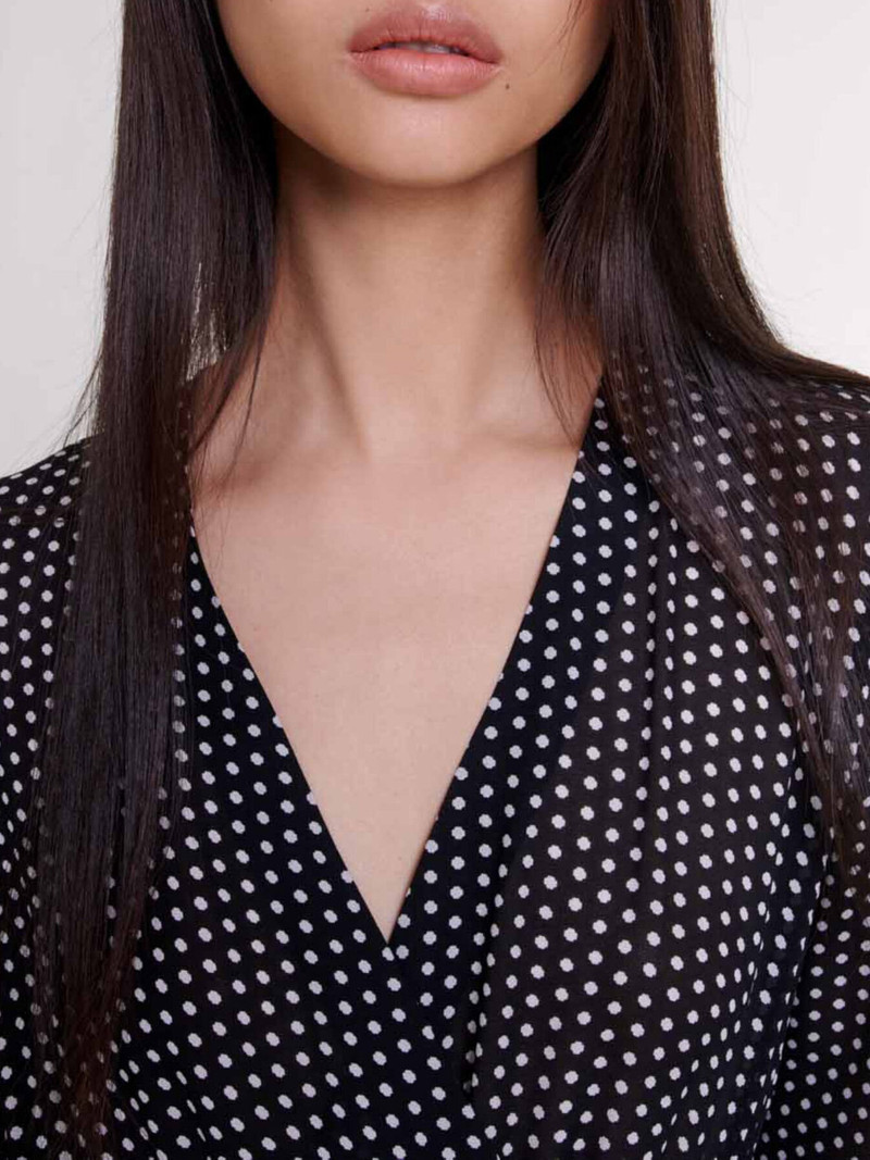 Vestido midi de lunares 6