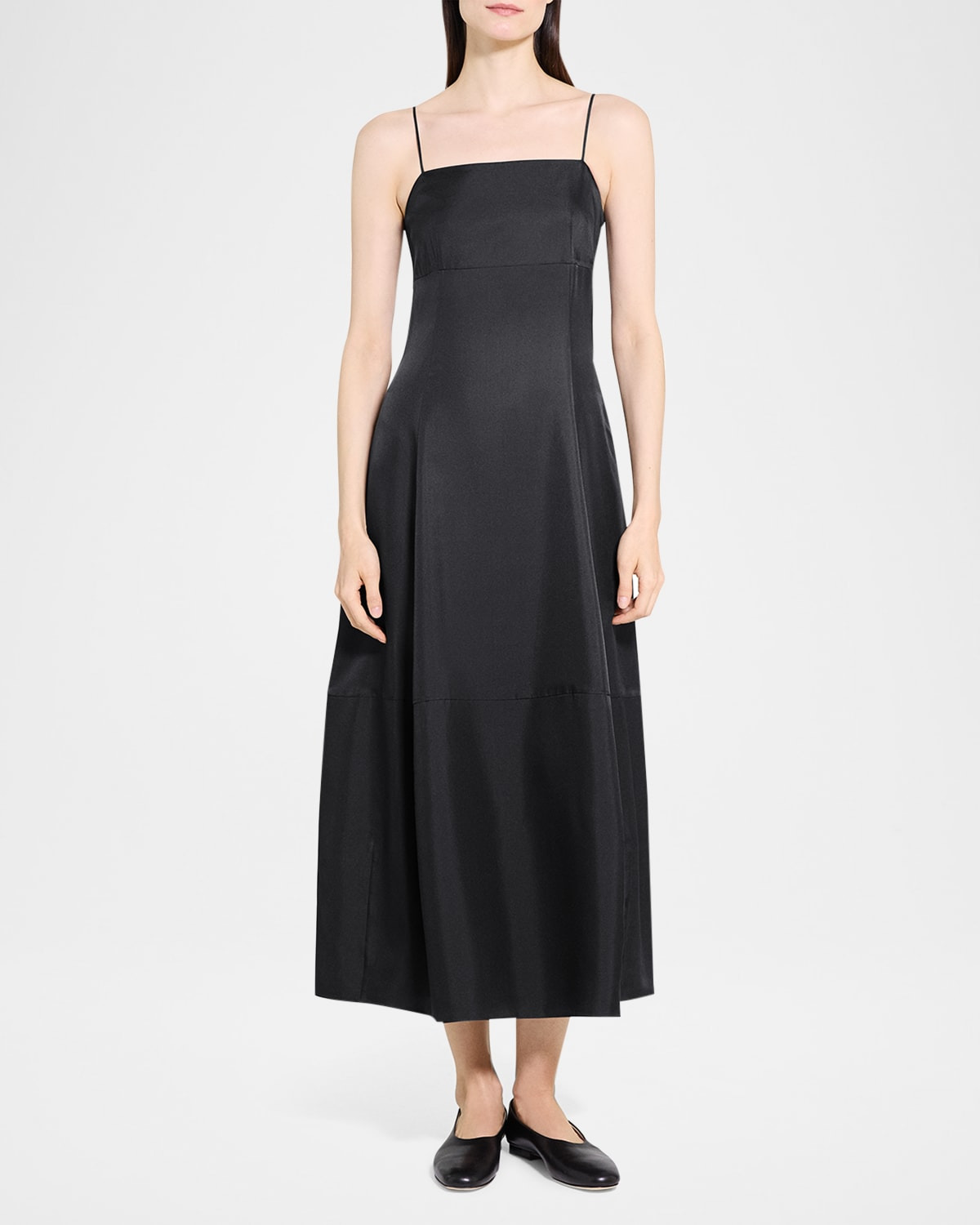 Sleeveless Silk-Twill Dress - 4