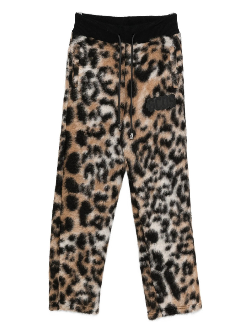 Gcds Leopard-print Drawstring Trousers 1