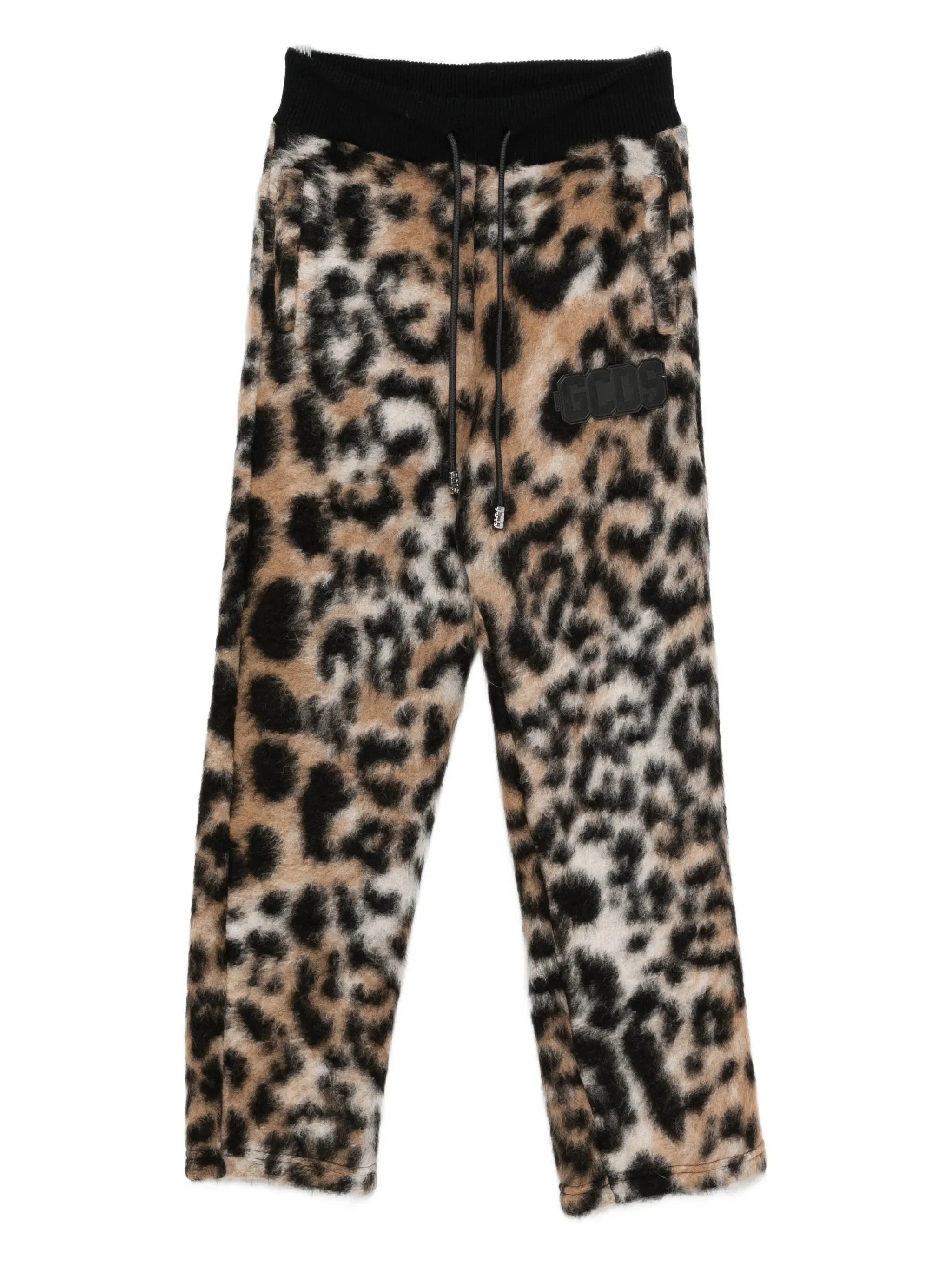 Gcds Leopard-print Drawstring-waist Pants - 1