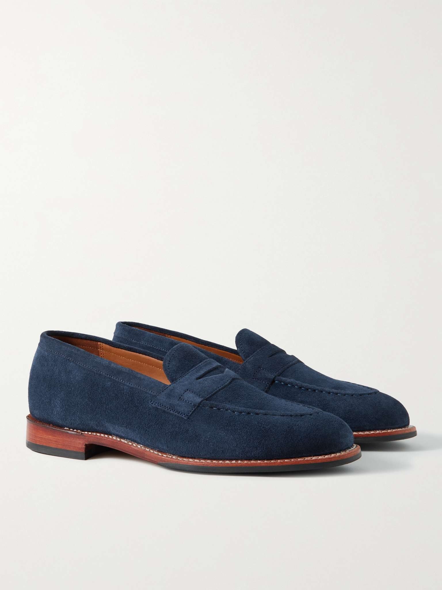 Lloyd Suede Penny Loafers - 4