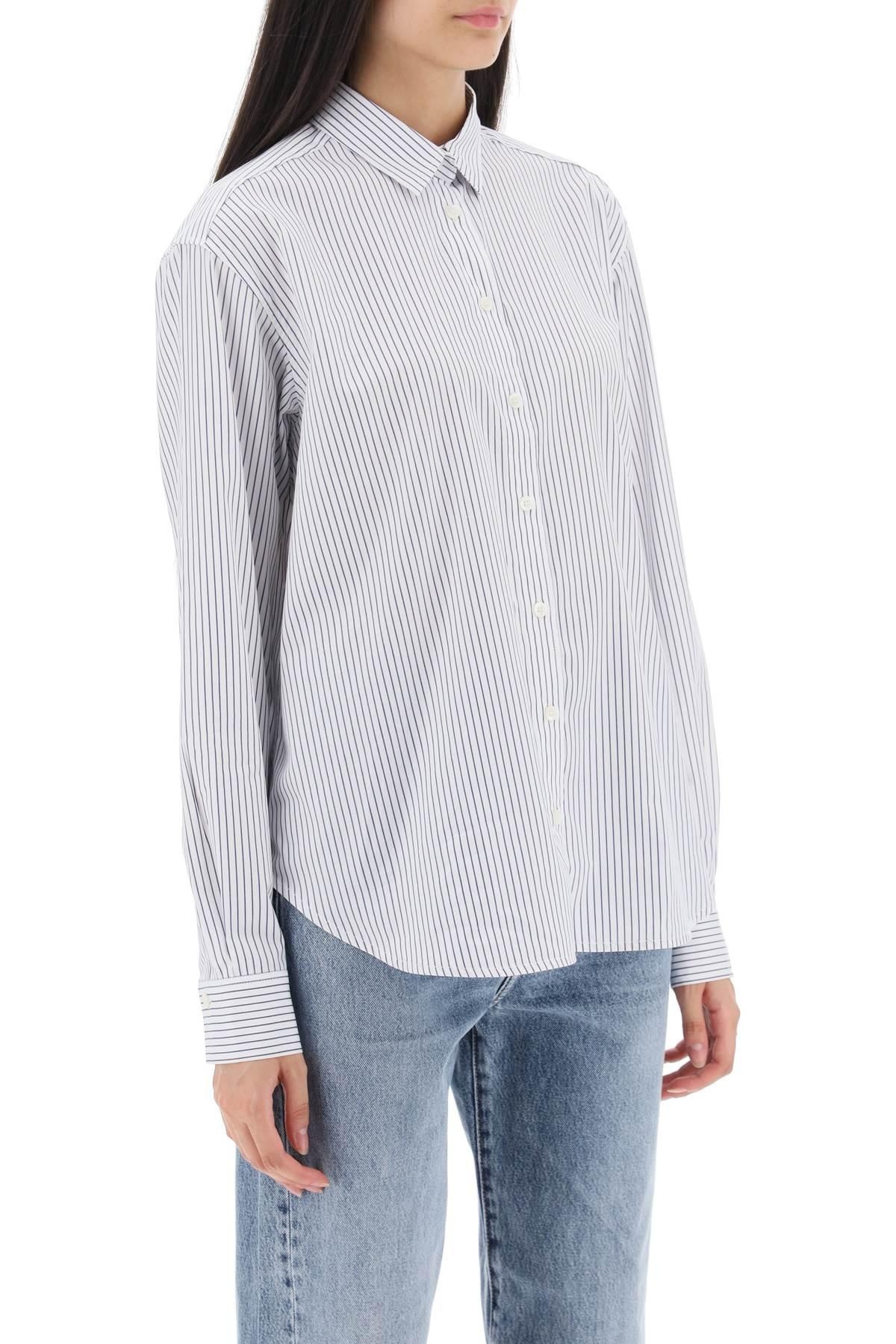 STRIPED COTTON LYOCELL SHIRT - 3