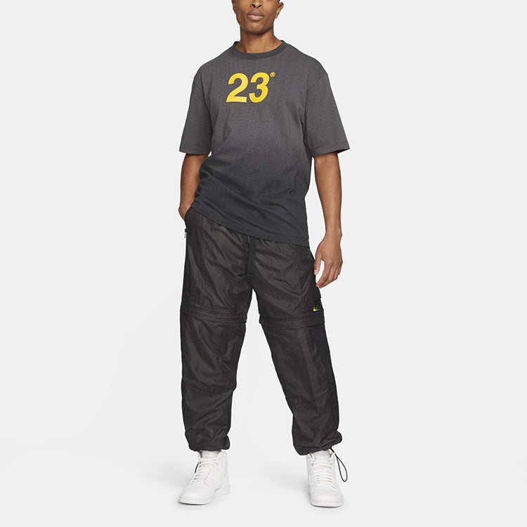 Air Jordan 23 Engineered Convertible 2-In-1 Removable Checkered Sports Trousers For Men Black CV2789 - 3