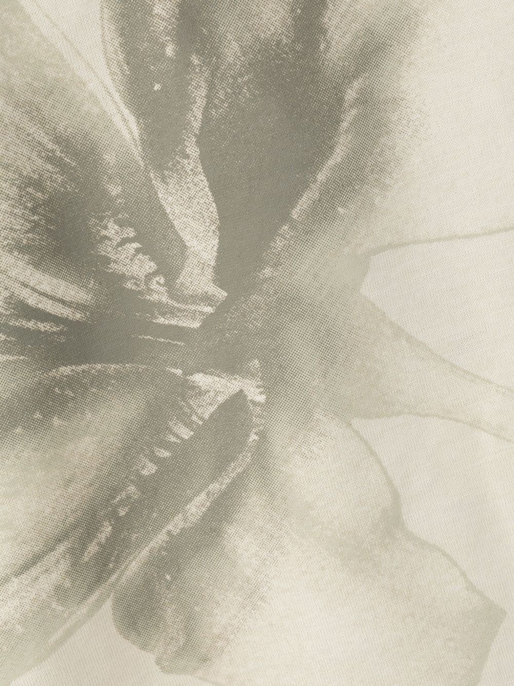 lily-print T-shirt - 3