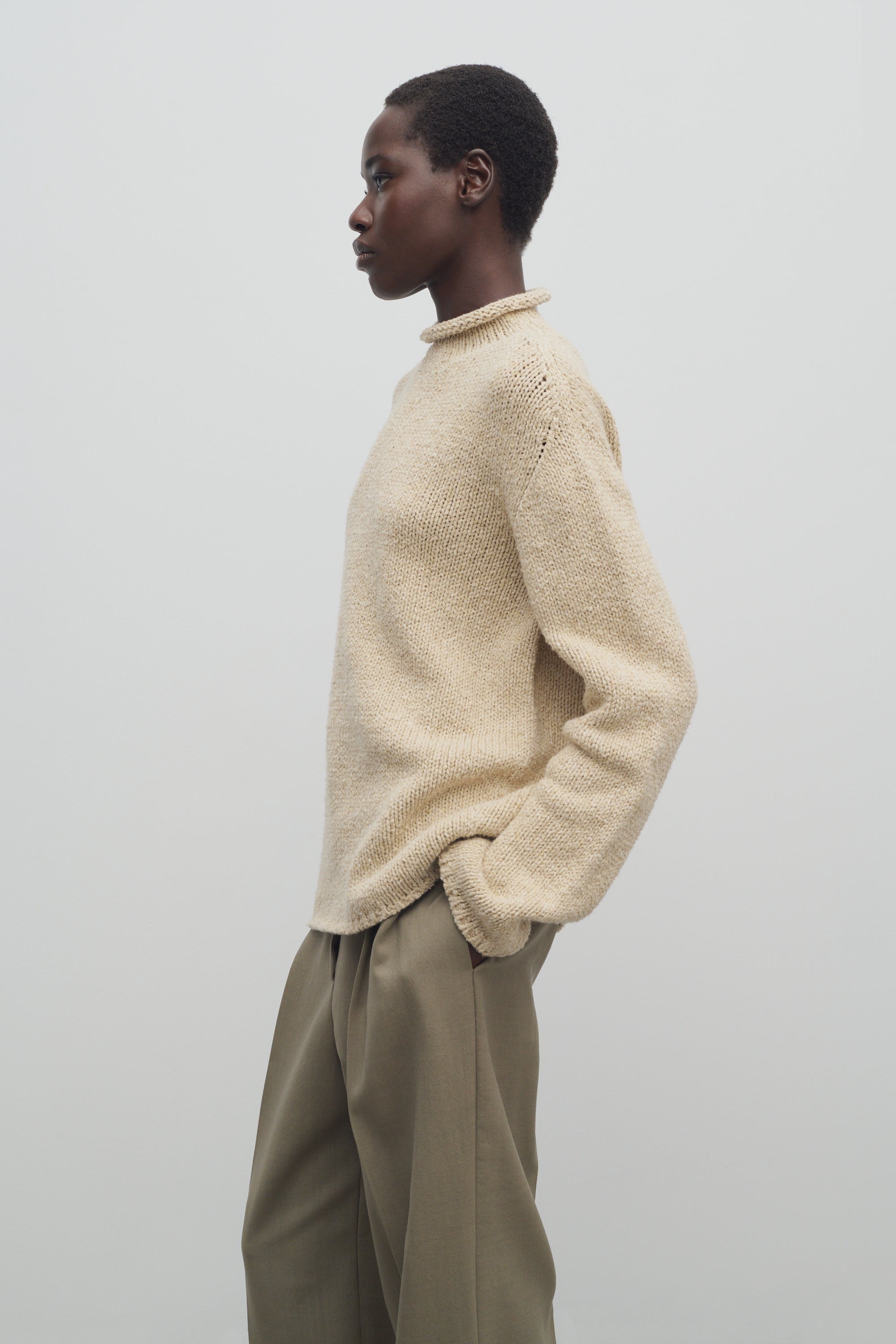 スウェット・トレーナー [The Row] Yuto Sweater in Viscose The Row Jyoko Sweater in Viscose | REVERSIBLE