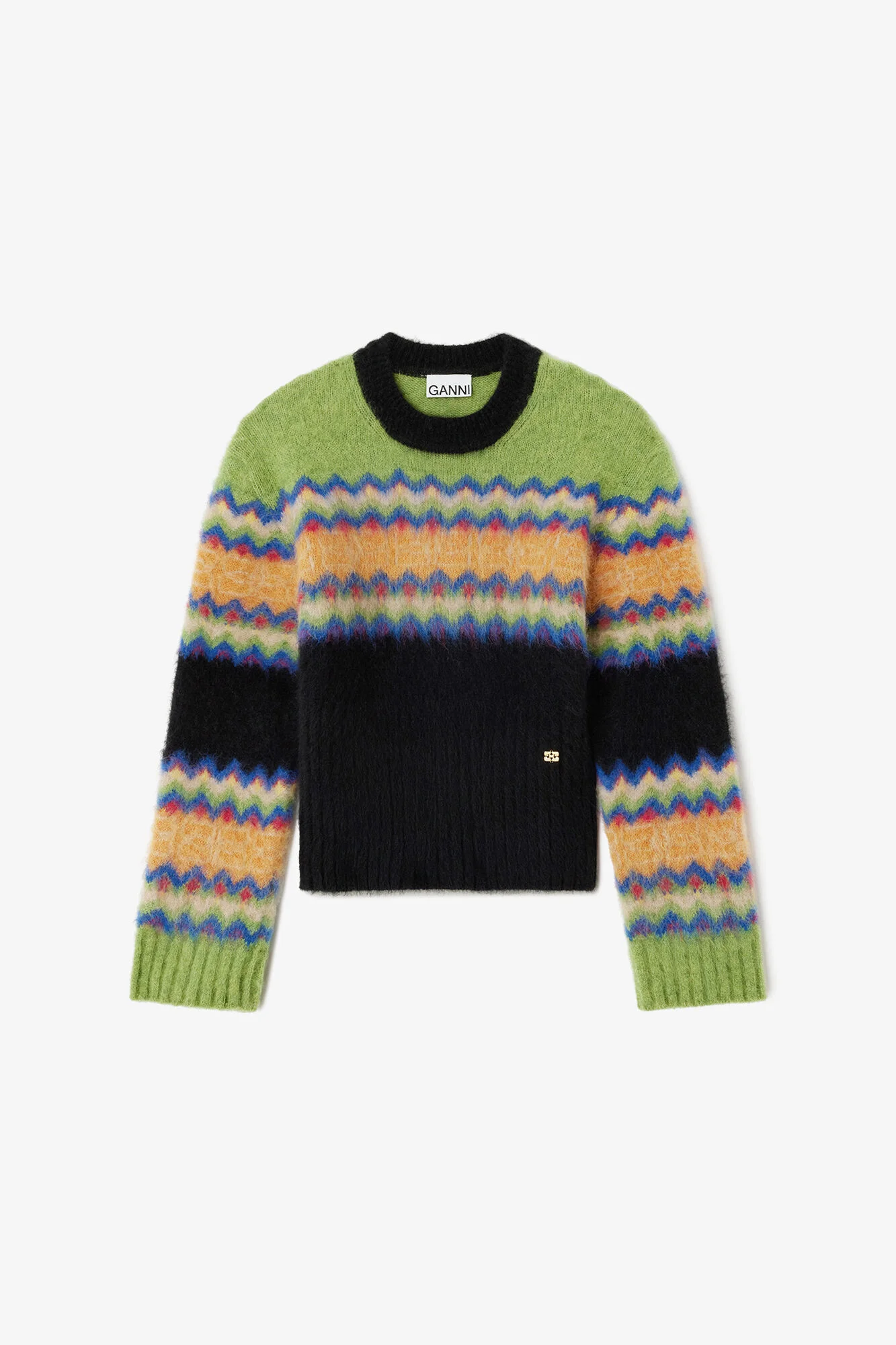 SWEATER IN FAIRISLE ALPACA - 1