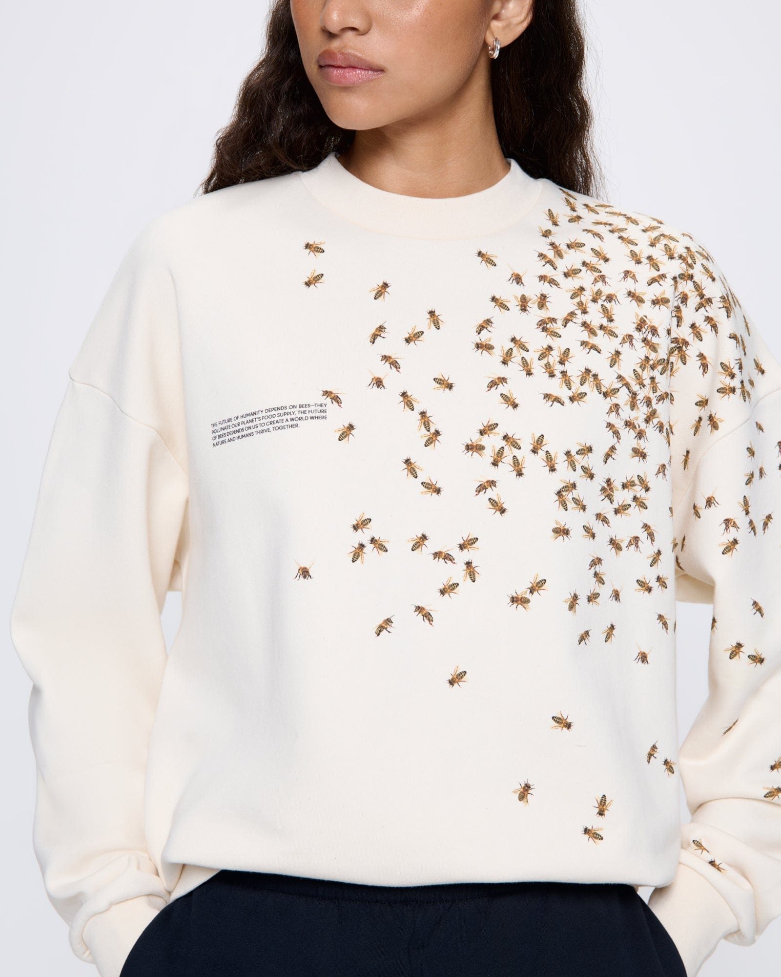 Womens Bee The Change Sweatshirt - Undyed - 5