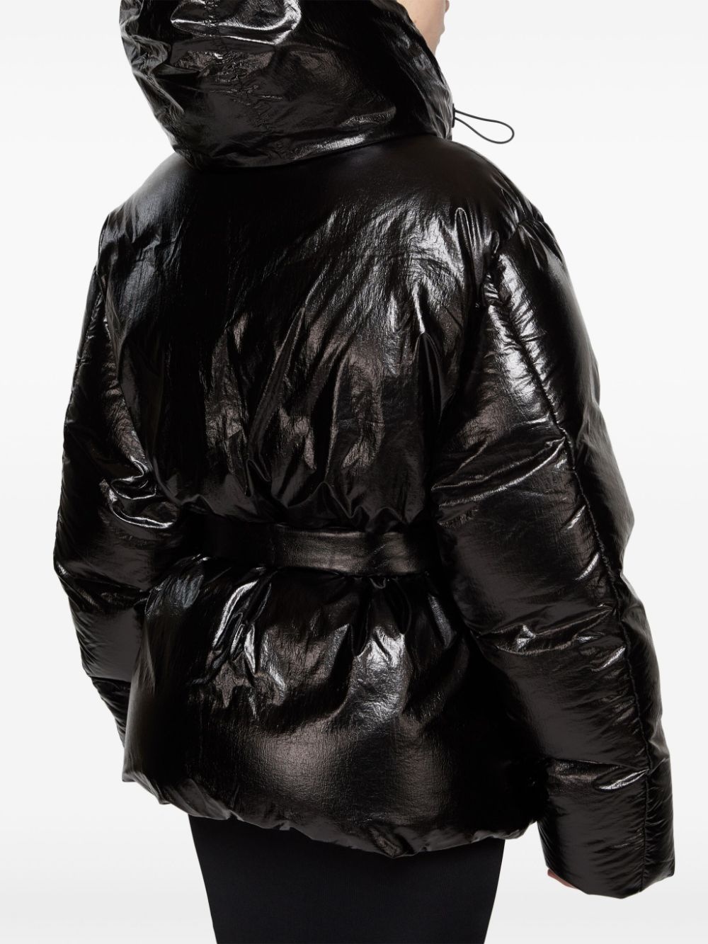 belted puffer jacket - 5