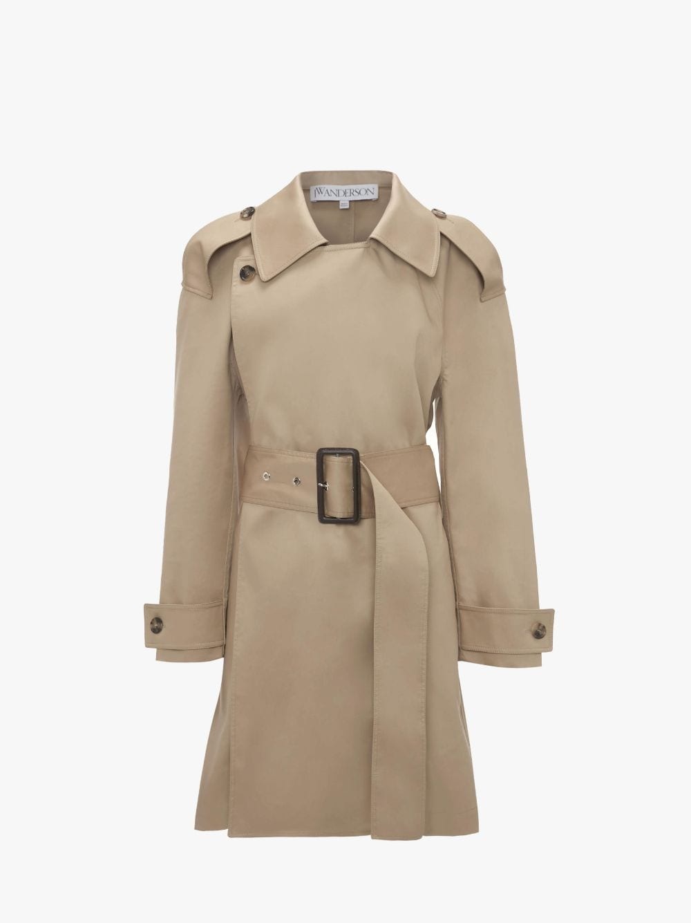 WRAP FRONT MID-LENGTH TRENCH COAT - 1