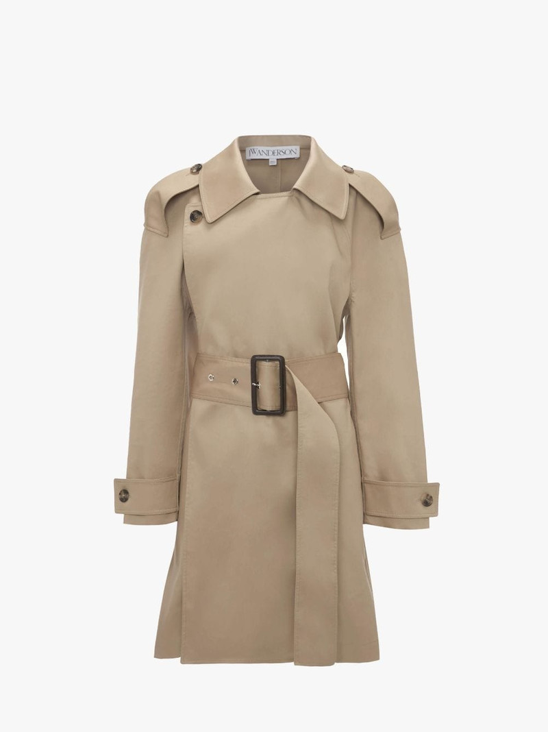 WRAP FRONT MID-LENGTH TRENCH COAT 1