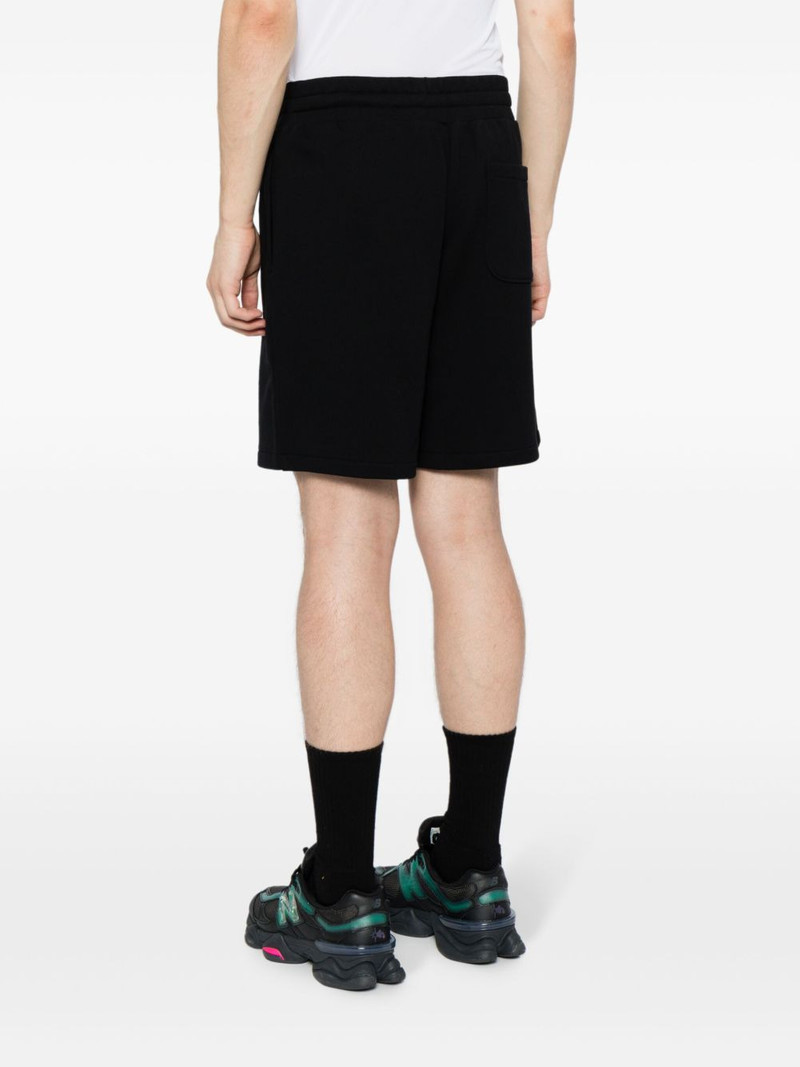 logo-embroidered organic cotton track shorts 4