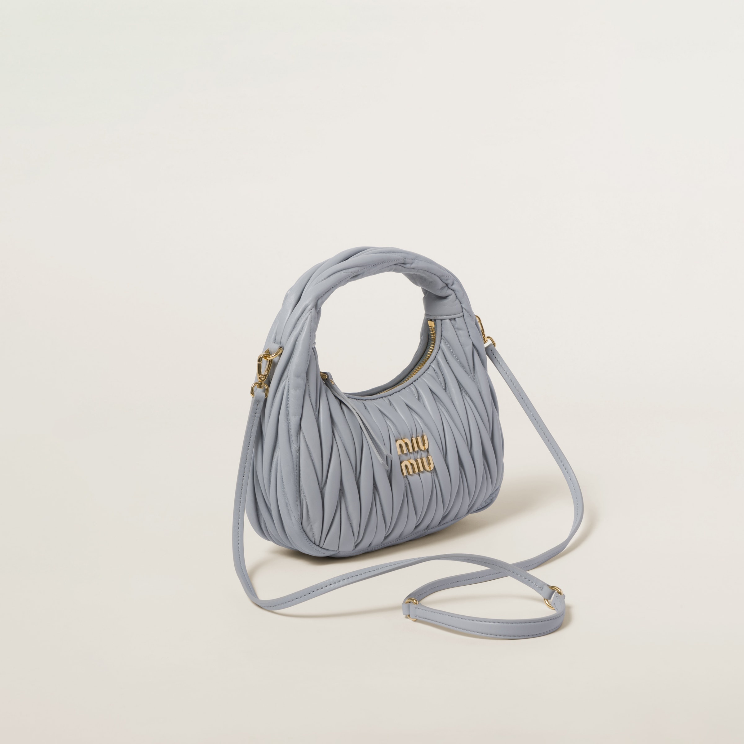 Wander matelassé nappa leather hobo bag - 2