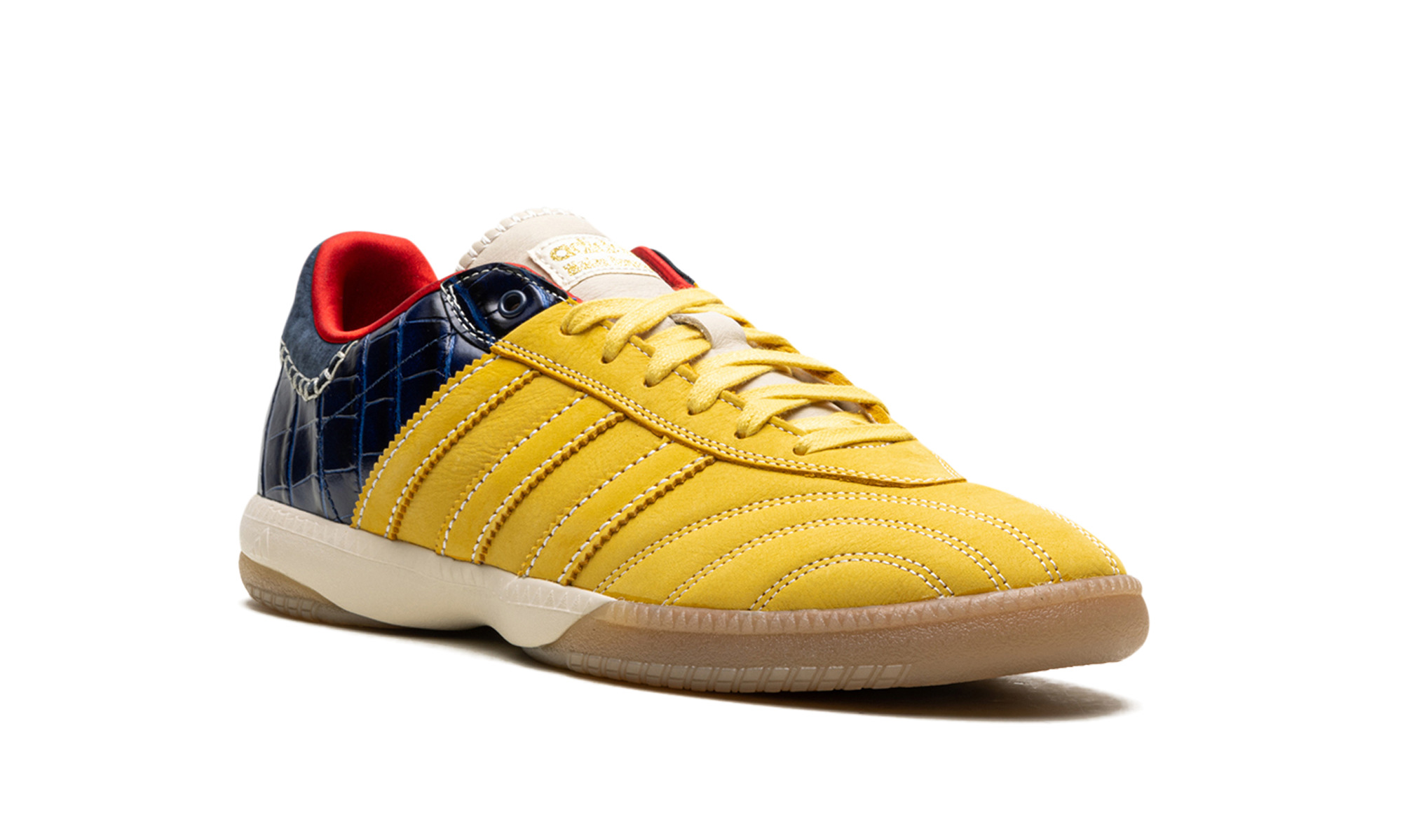 Samba Millenium "Wales Bonner - Fade Gold / Navy Croc" - 7