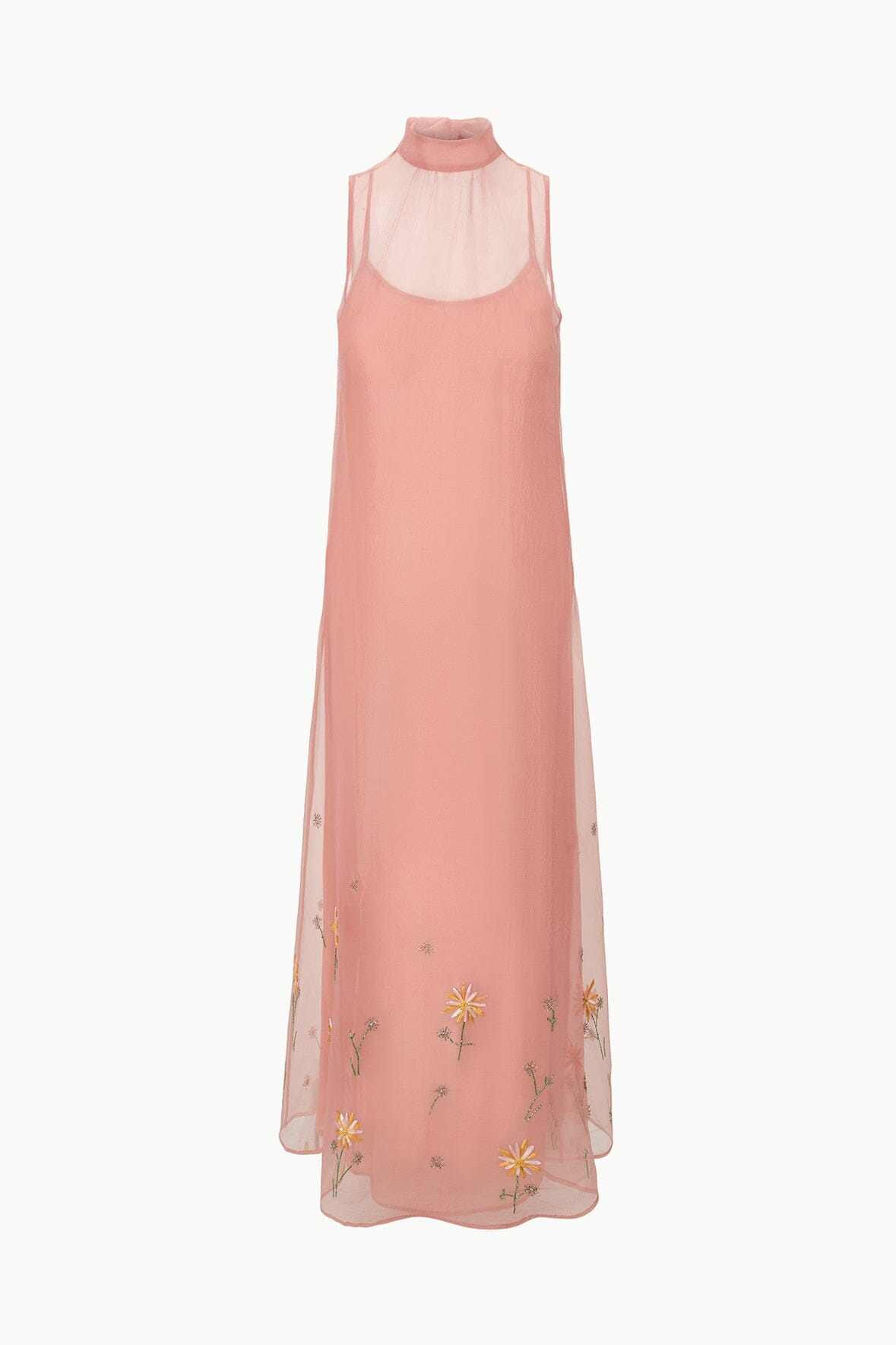 STAUD ALBEE DRESS DAHLIA DAYDREAM PINK - 1