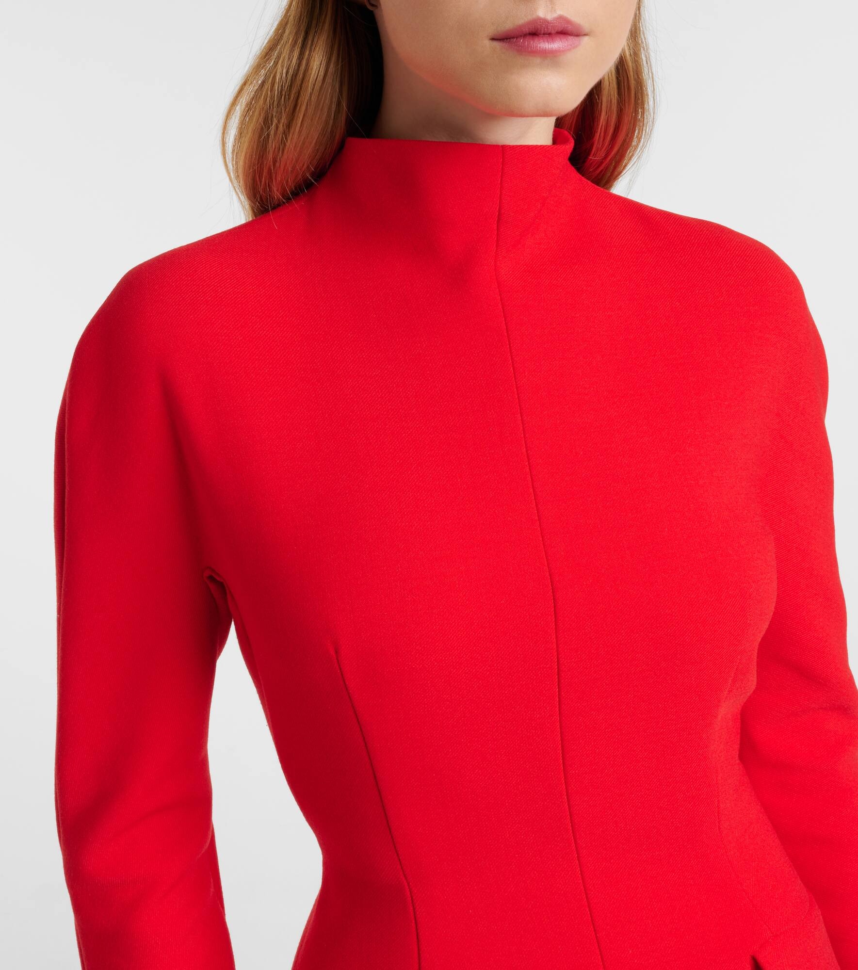 Terfrite wool-blend gabardine minidress - 4