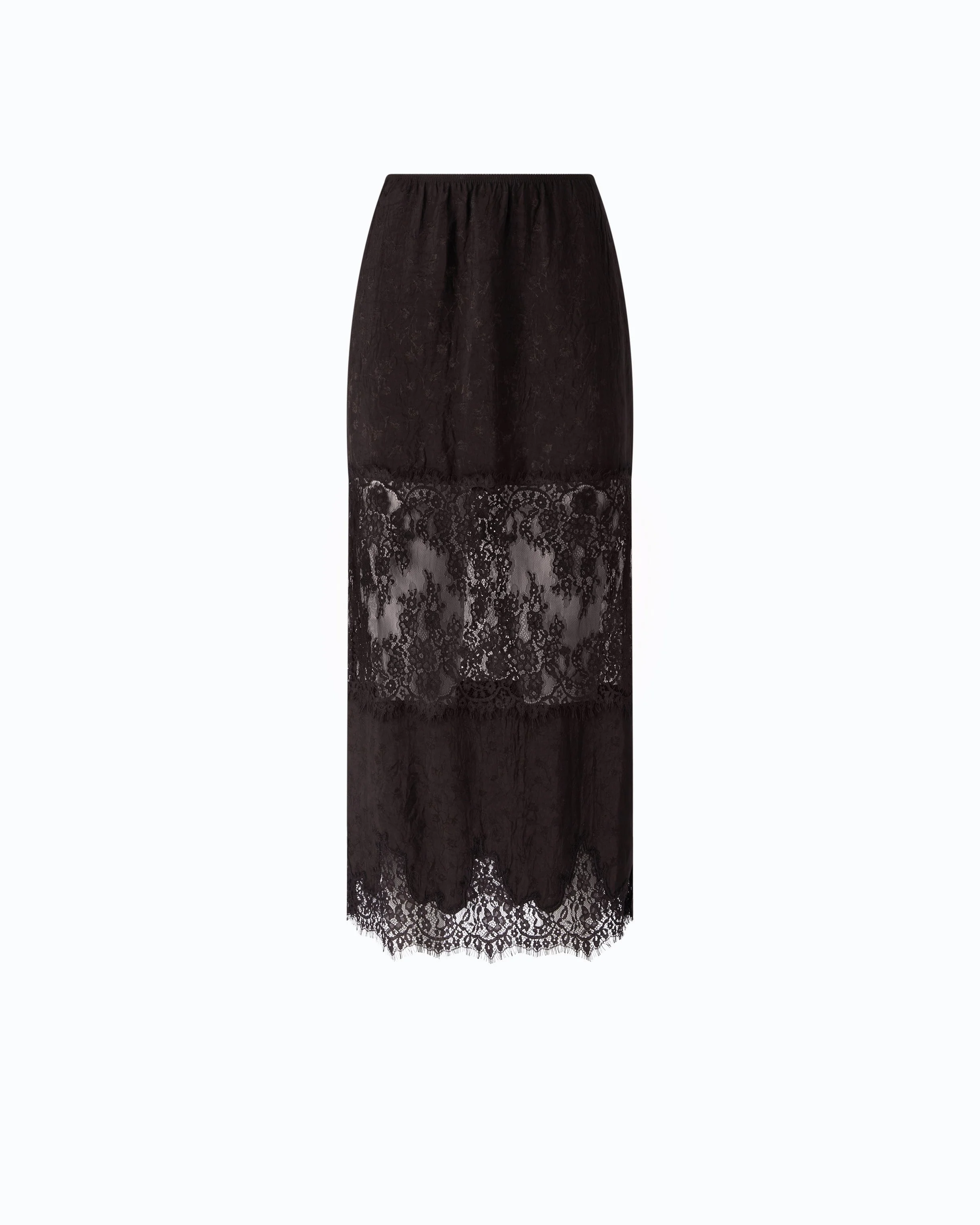 LACE PENCIL SKIRT - 1