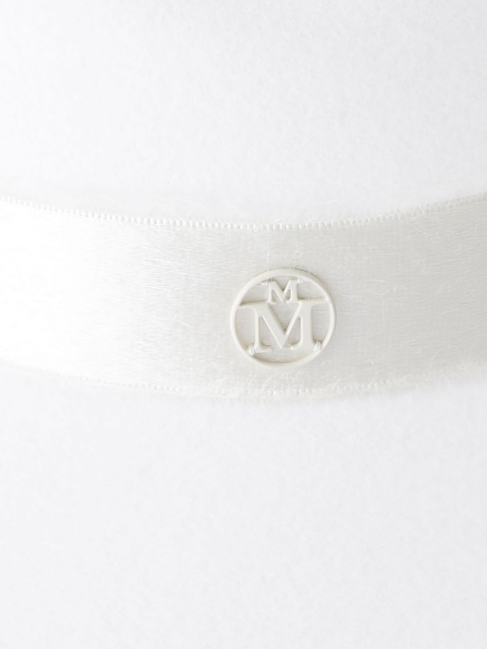 Virginie logo-plaque detail wool fedora - 2