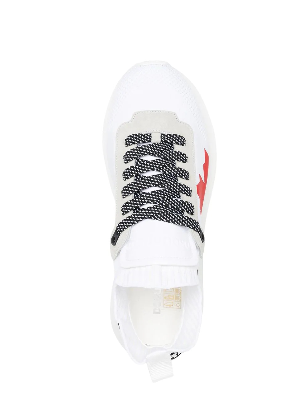 logo-motif lace-up sneakers - 4