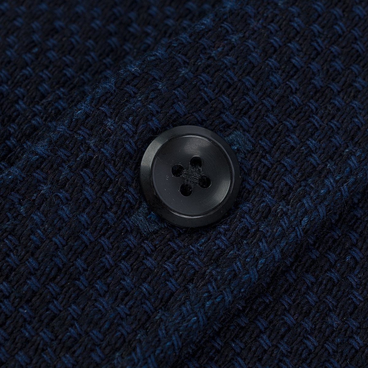 IHSH-380-IND 12oz Dobby Cloth Work Shirt - Indigo - 14