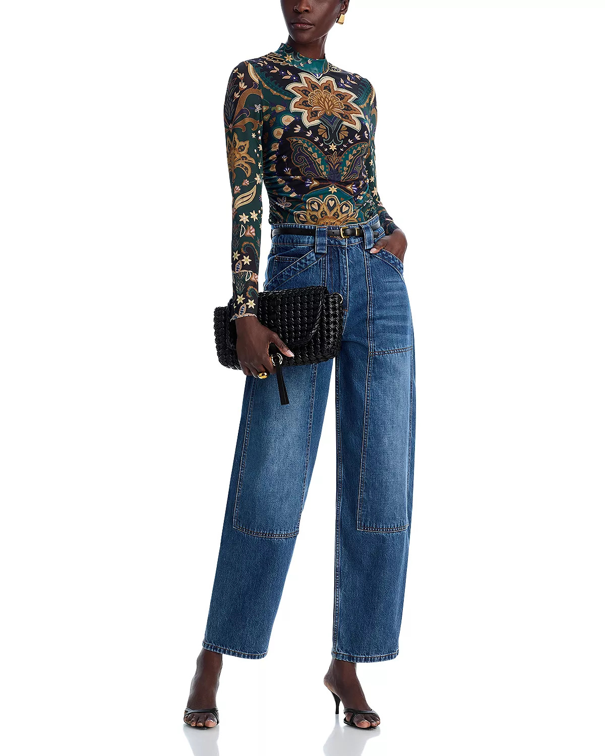 Jaipur Black Tulle Blouse - 2