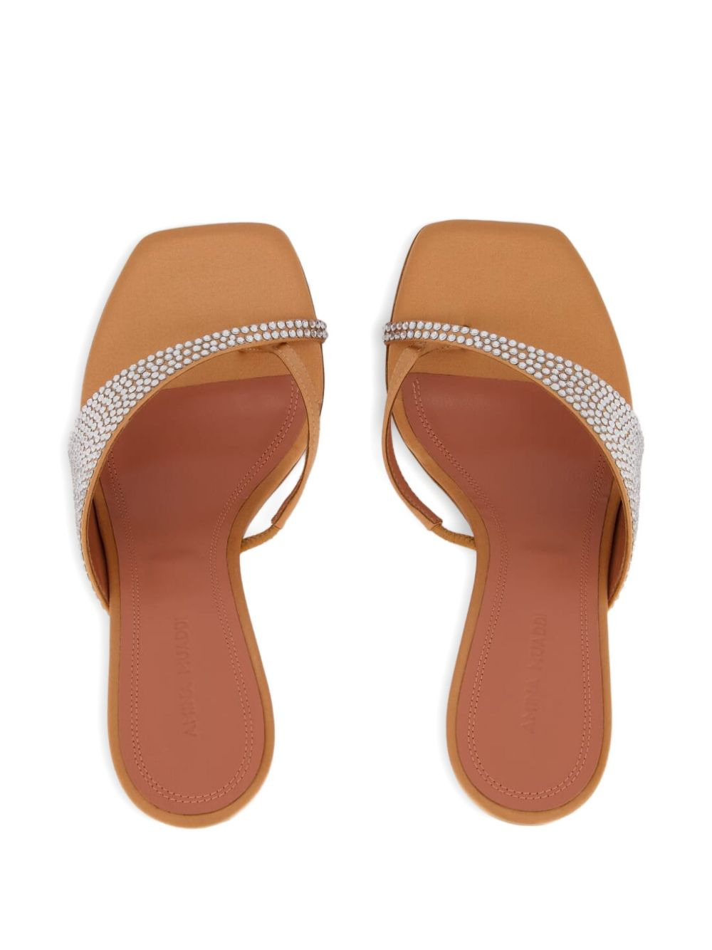 95mm crystal-embellished satin pumps - 5