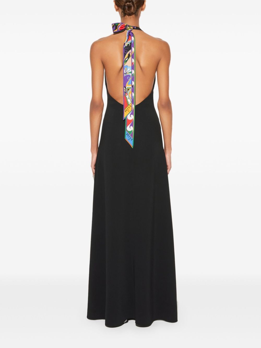 halterneck maxi dress - 4