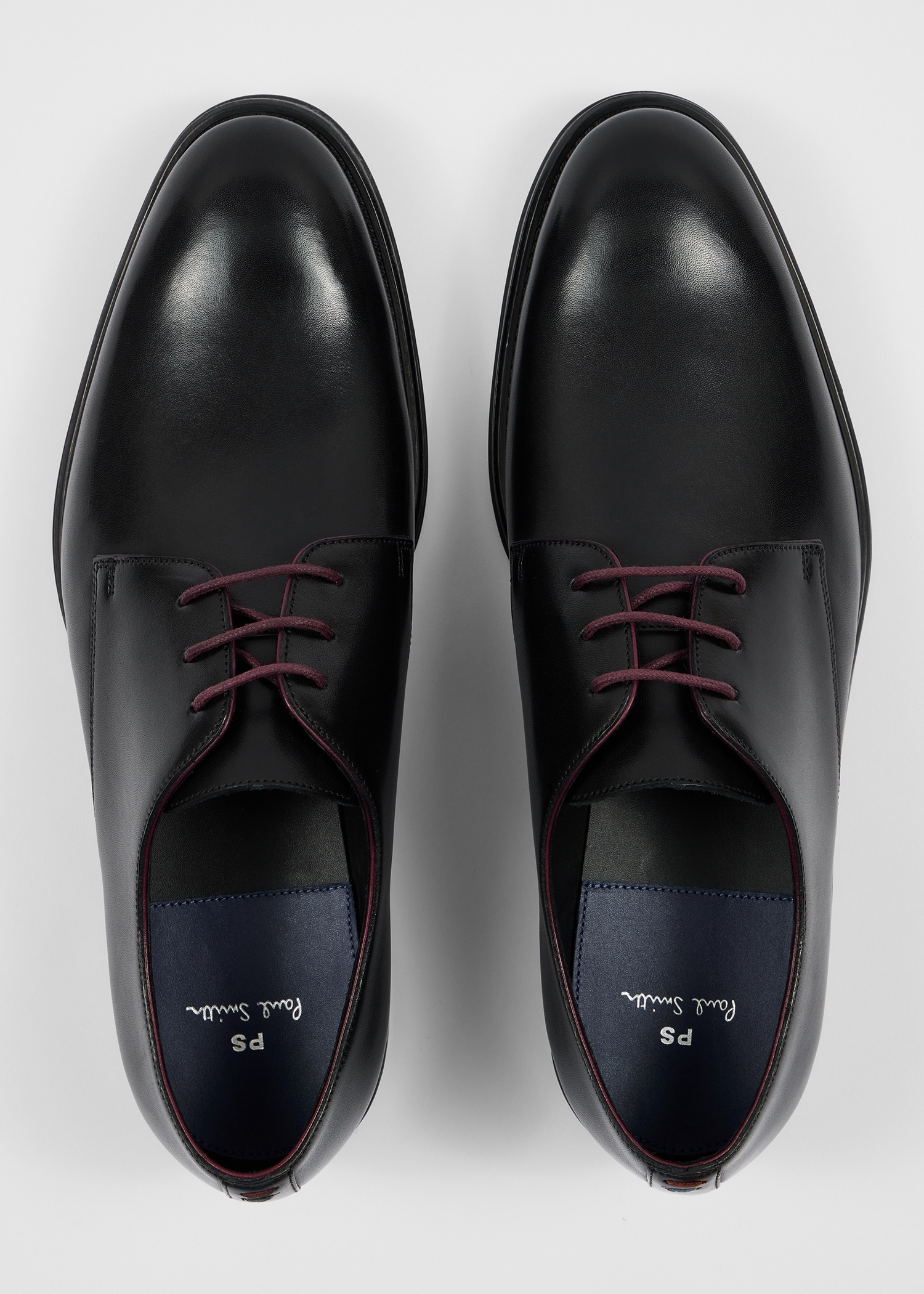 Black Leather 'George' Shoes - 5